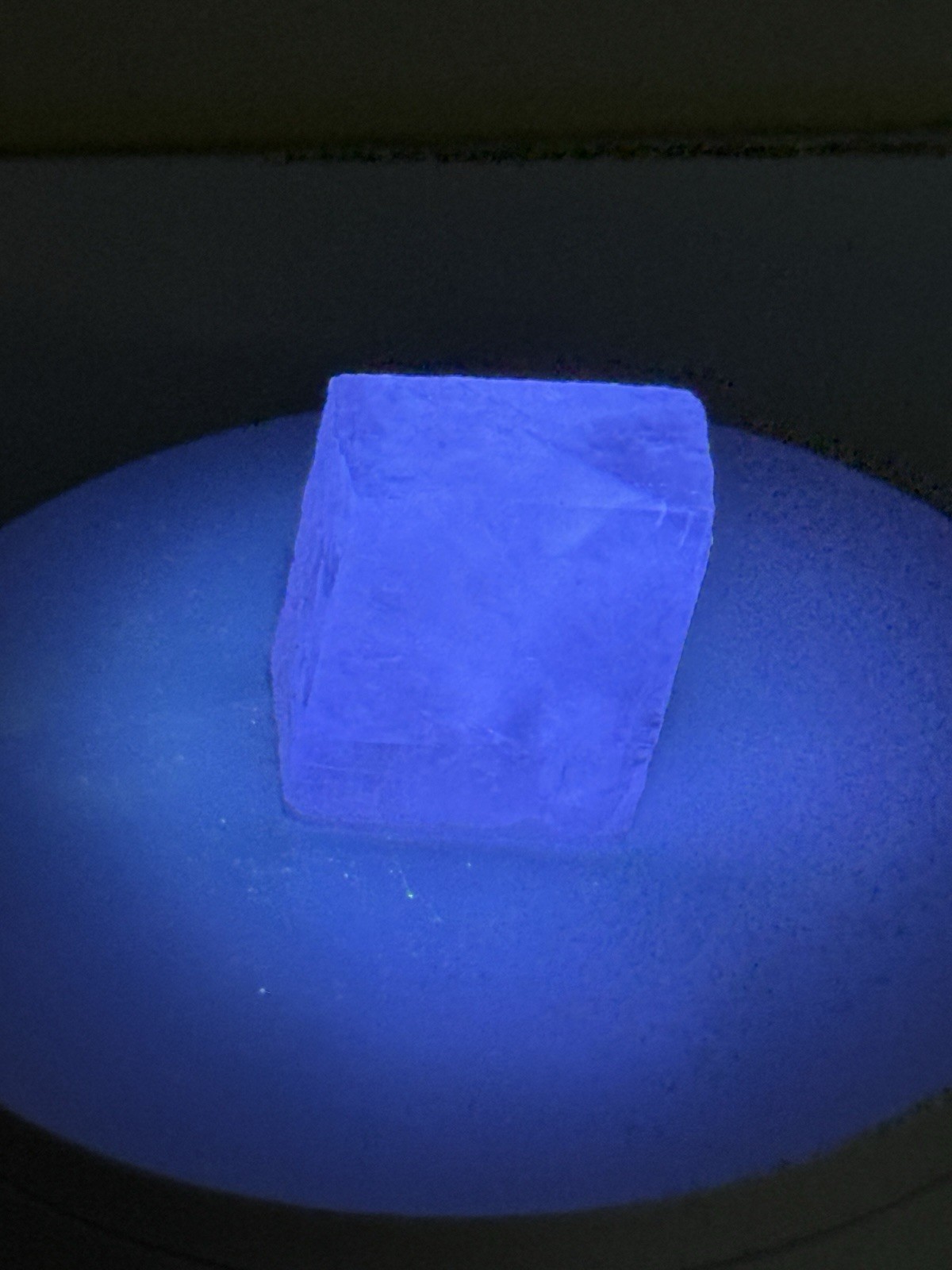 RADIANT Iceland Spar Calcite Crystal Specimen w/ Terlingua-like Fluorescence
