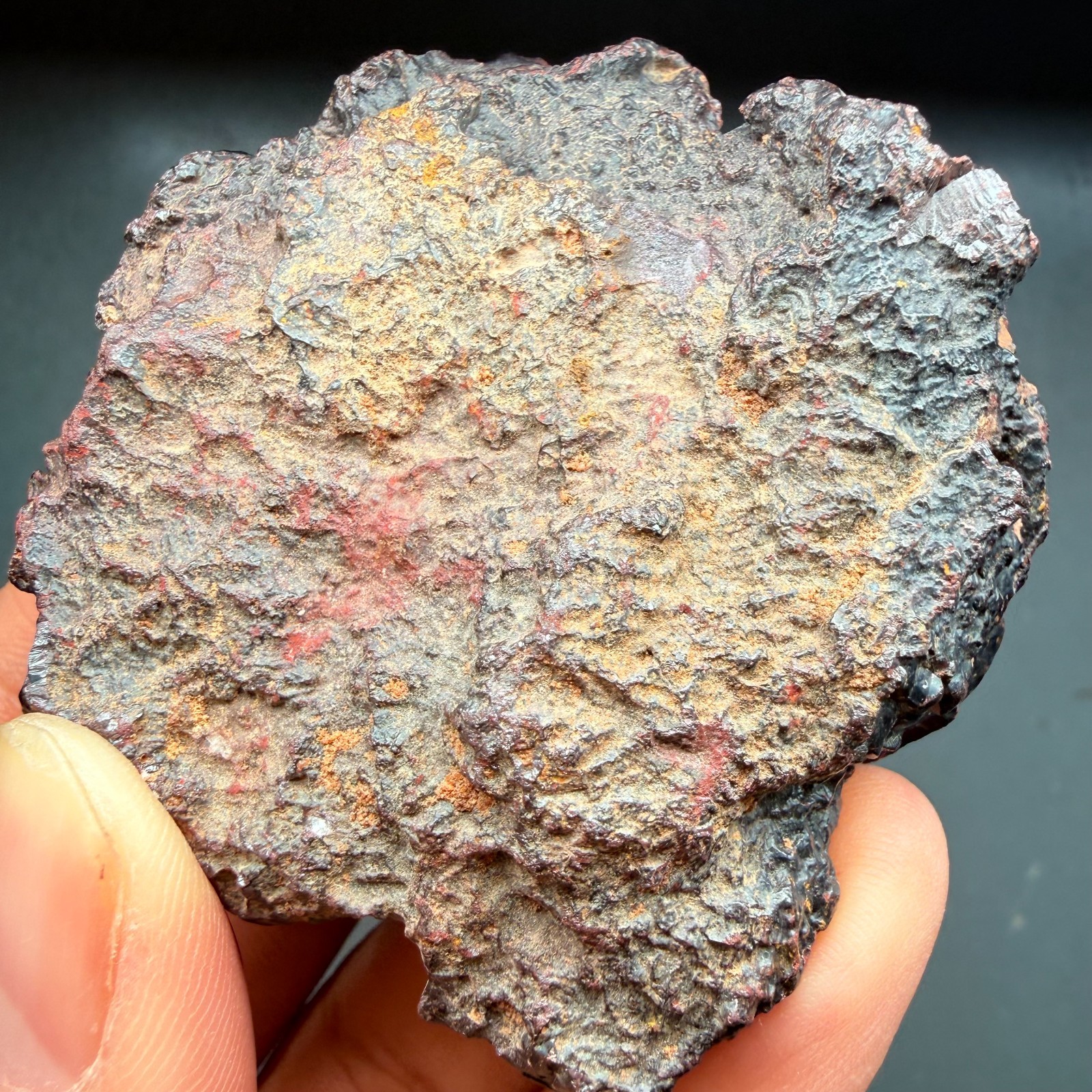 Botryoidal Hematite Specimen from Morocco 171g – Natural Iron Rose Formation