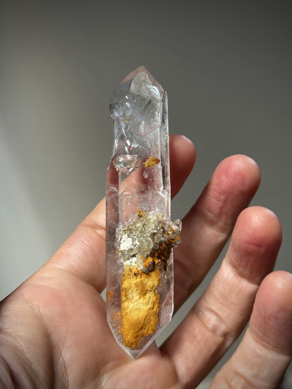 Double Terminated Quartz Inclusion Quartz Window Quartz Iron Quartz Brazil