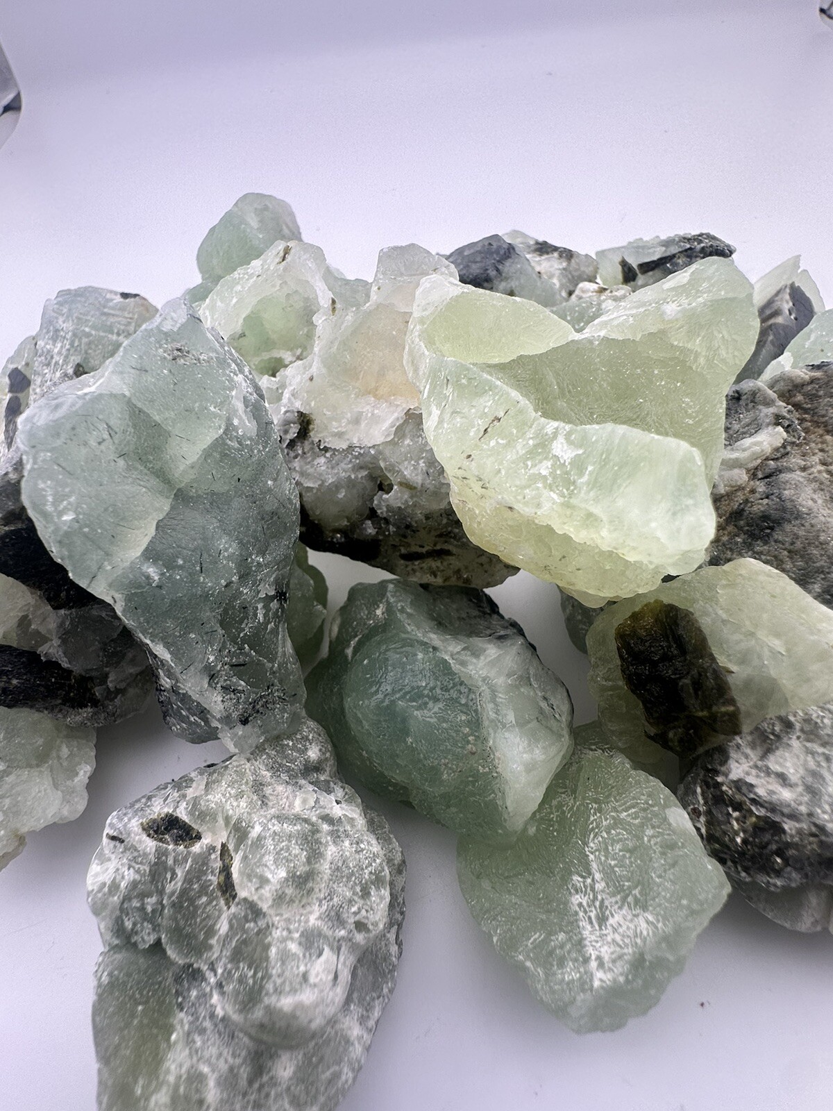 1 8 lb Prehnite with Epidote Inclusions from Mali Jewelry Making Gemstones