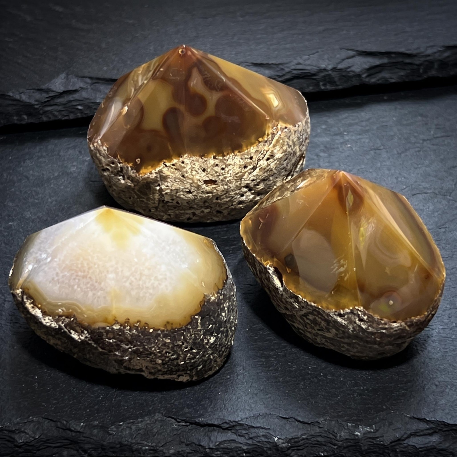 Agate Crystal Point Tower Carving Natural Genuine Mineral