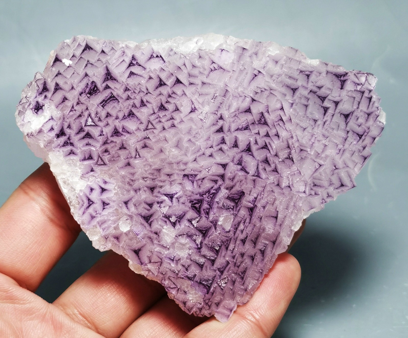 Rare Purple Fluorite Mineral Specimen China