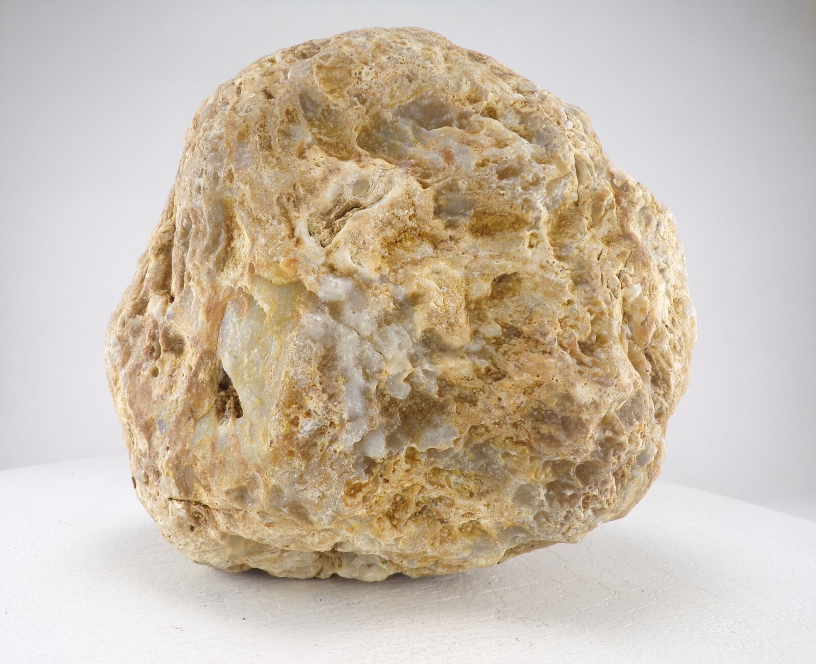 6.5″ Unopened Geode Agate Uncut Nodule Semi Solid – Solid Natural Quartz 4.5LB