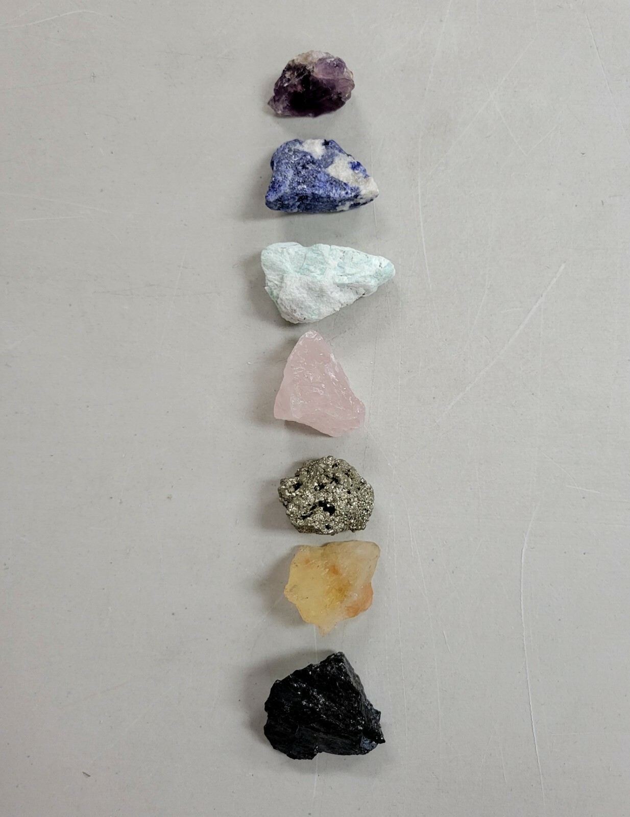 7 CHAKRA Crystals Set – Raw Natural Healing Crystals Collection Rough Gemstones