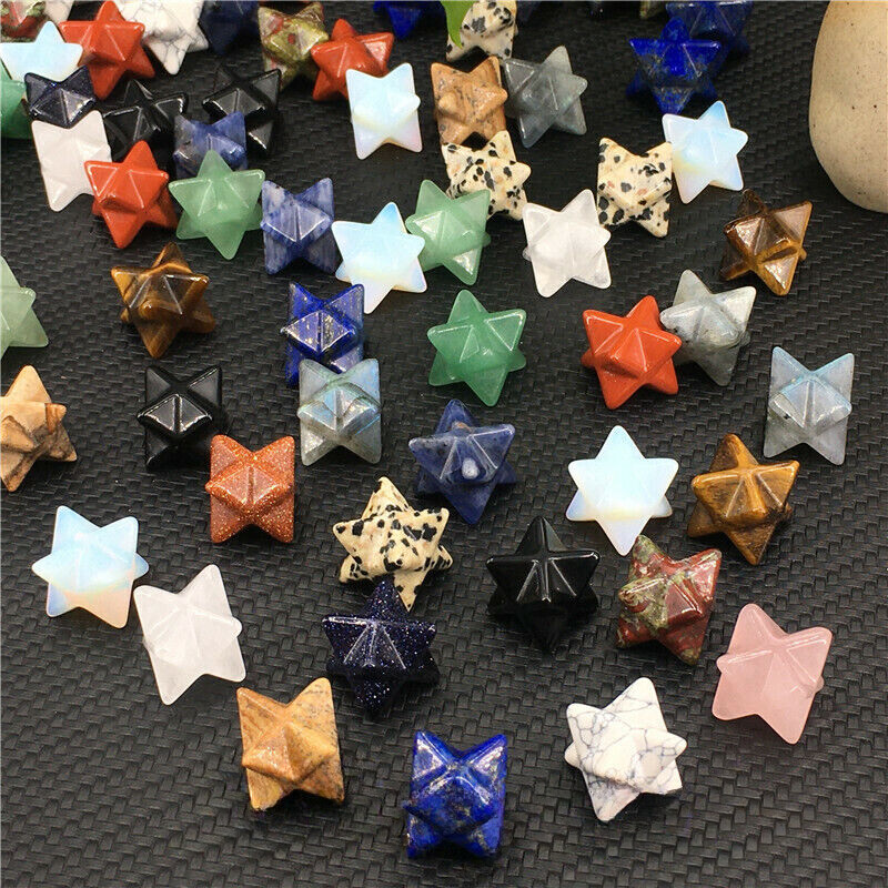 Wholesale~ Mix Natural Quartz Crystal Mini Merkaba Star Skull Reiki Healing Gift