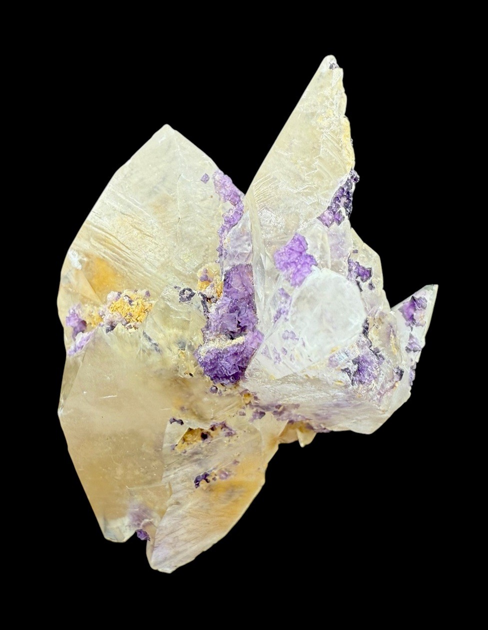 Fluorite & Calcite Xls: Faircloth Vein, Mundy’s Landing, Woodford, Kentucky 🇺🇸