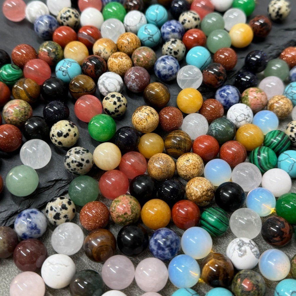Natural Mixed Crystal Sphere Balls Reiki Healing Stone Decoration Meditation200g