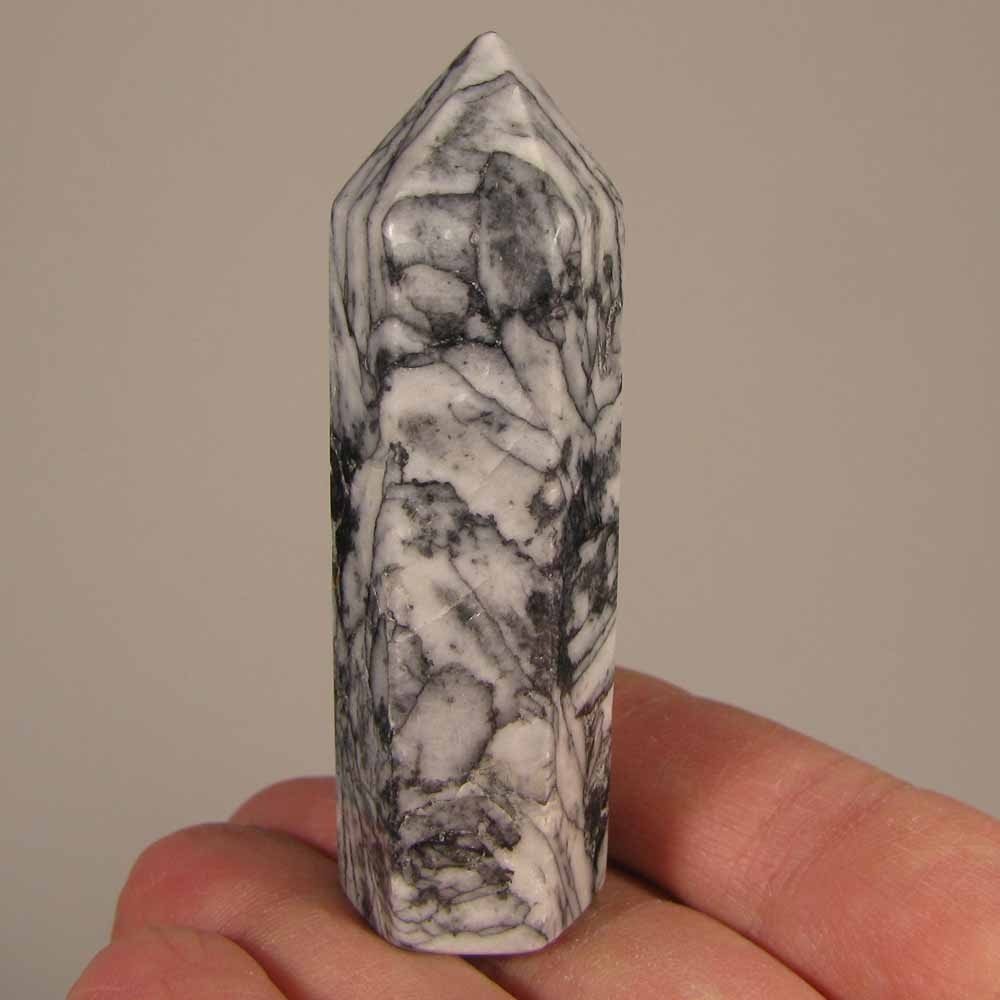2.7″ PINOLITE Pinolith Tower Polished Gemstone Point Obelisk – Austria