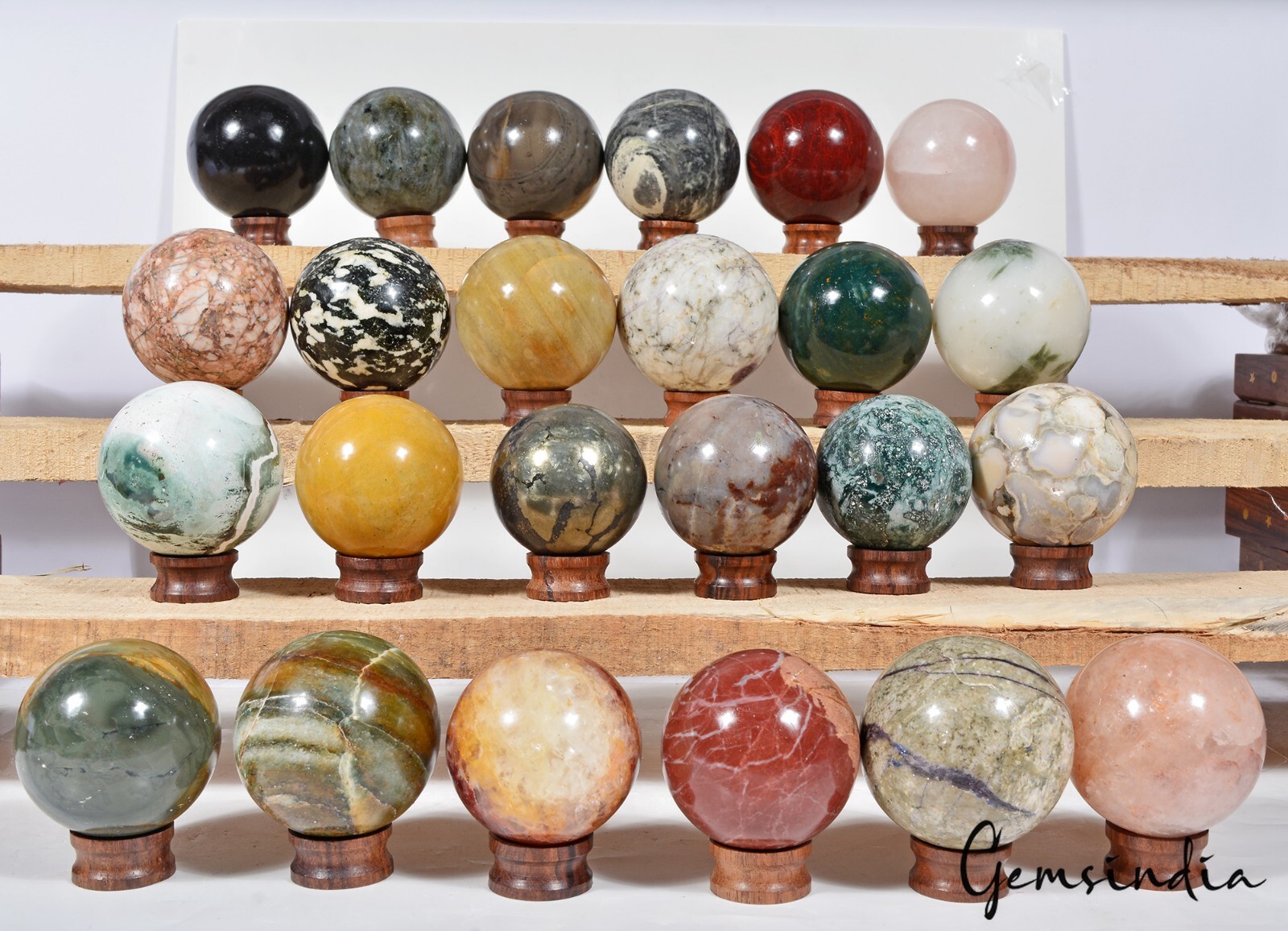 6.4 Kg/24 Pcs Natural Untreated Bi Color Multi Gems Huge Sphere Wholesale Lot