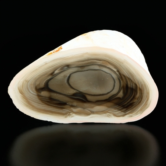 KB: RARE AND UNIQUE FANTASTIC SW FL. BRIGHT YELLOW/WHITE STRIPED FLINT, POLAND