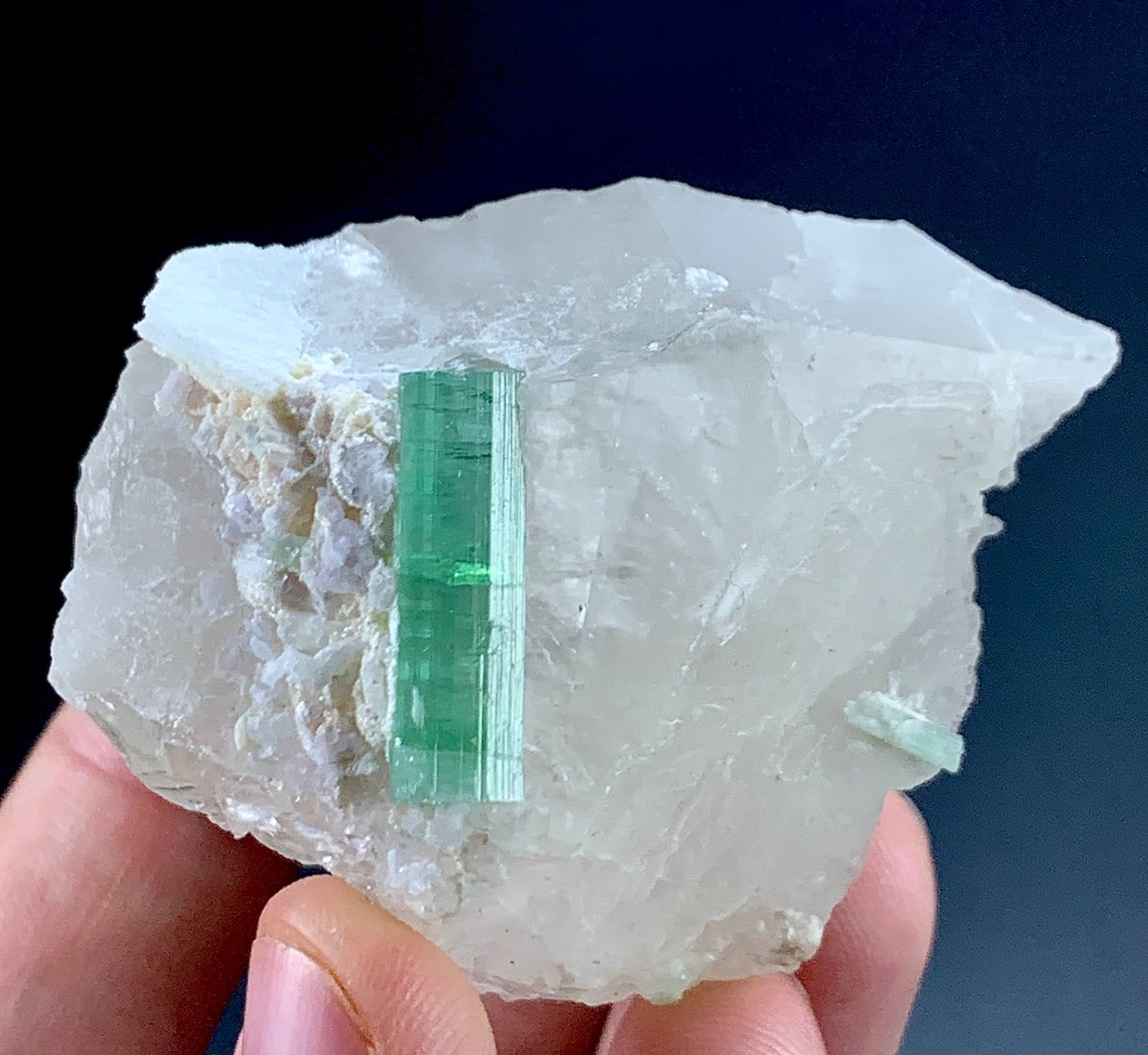 497 Carat Tourmaline with quartz crystal specimen from Afghanistan