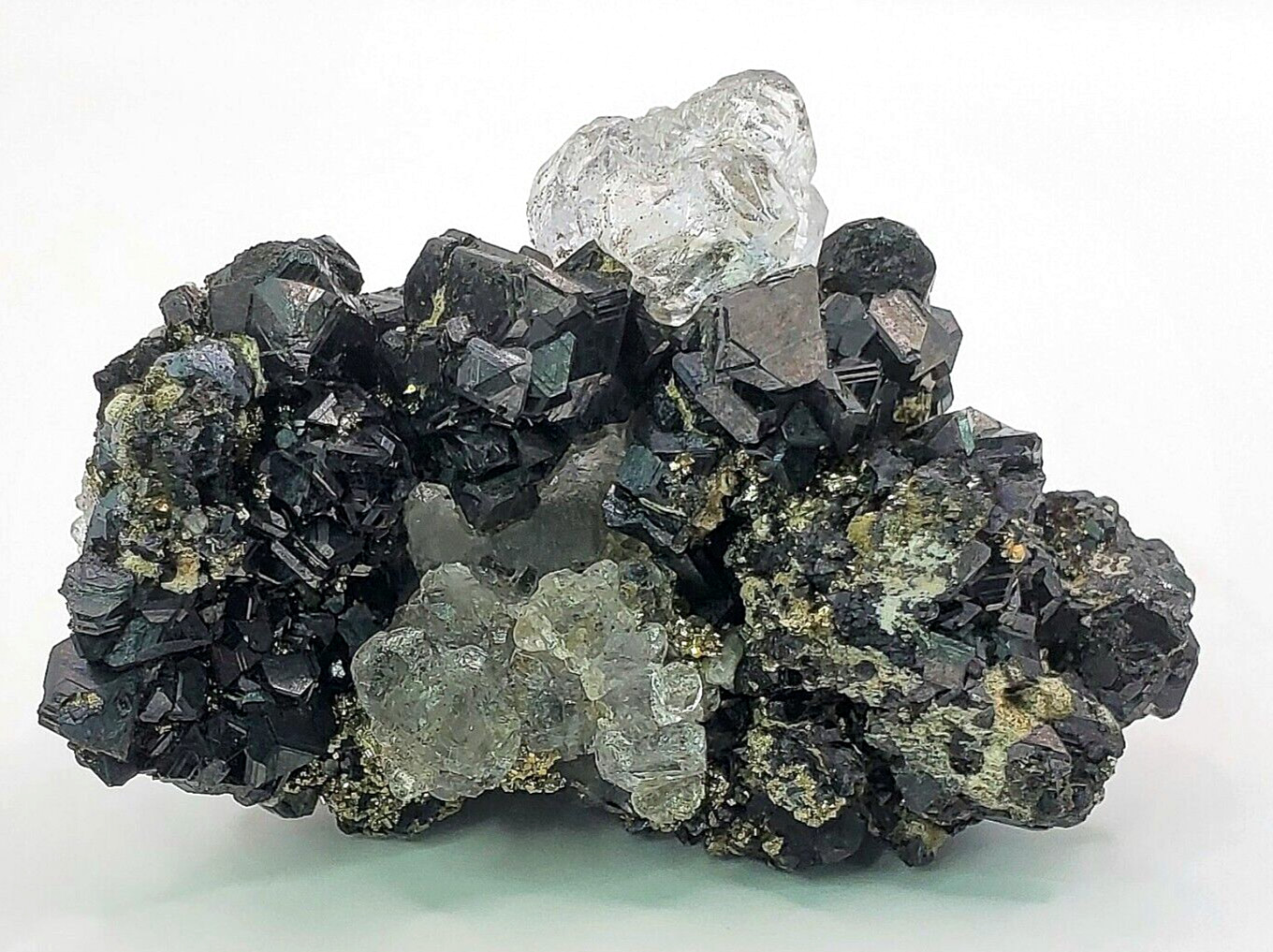Stunning Cerussite on Galena with Pyrite 68g Natural Specimen 2″x1-3/8″x1-1/8″