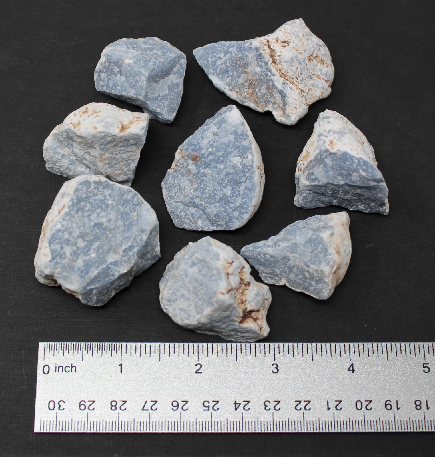 5 lb Bulk Blue Rough Natural Angelite Crystal Stone Raw Crystal Mineral Peru