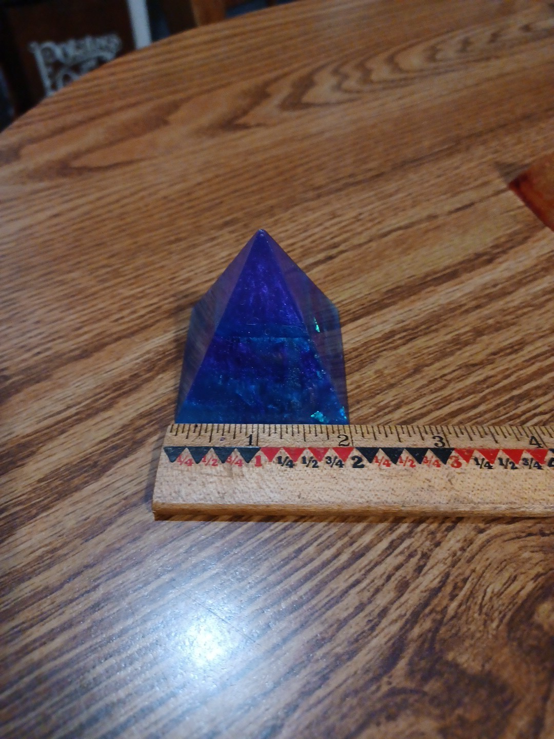 7 Chakra Aura Reiki Energy Spiritual Grid Acrylic Lucite Pyramid FAST SHIPPING!