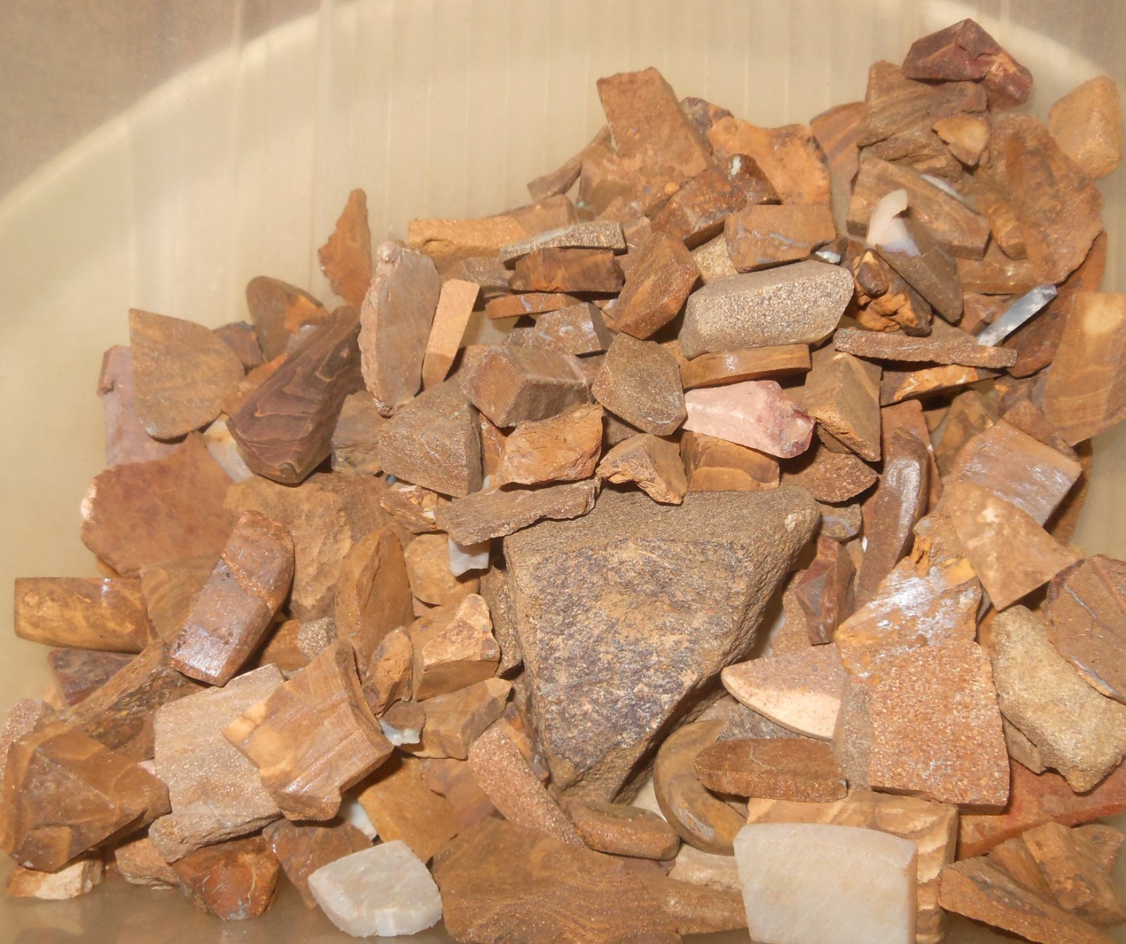 Australian Boulder Opal Rough Rubs 1.2lb Low Grade, Ships Today! USPS Priority