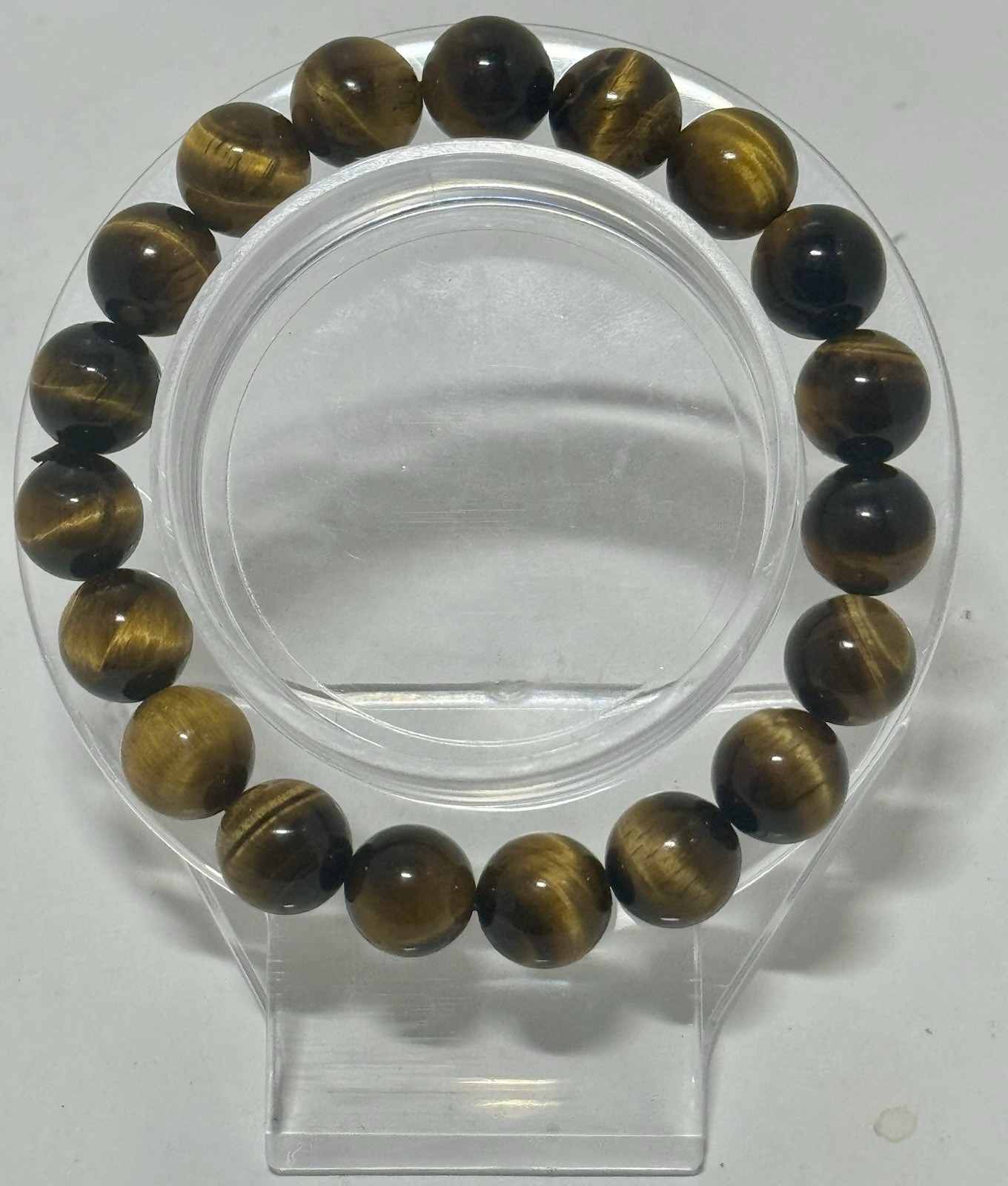 Tiger’s Eye 10-pc Set:Towers, Palm Stones, Mini Alien Head, Bracelet & Necklace