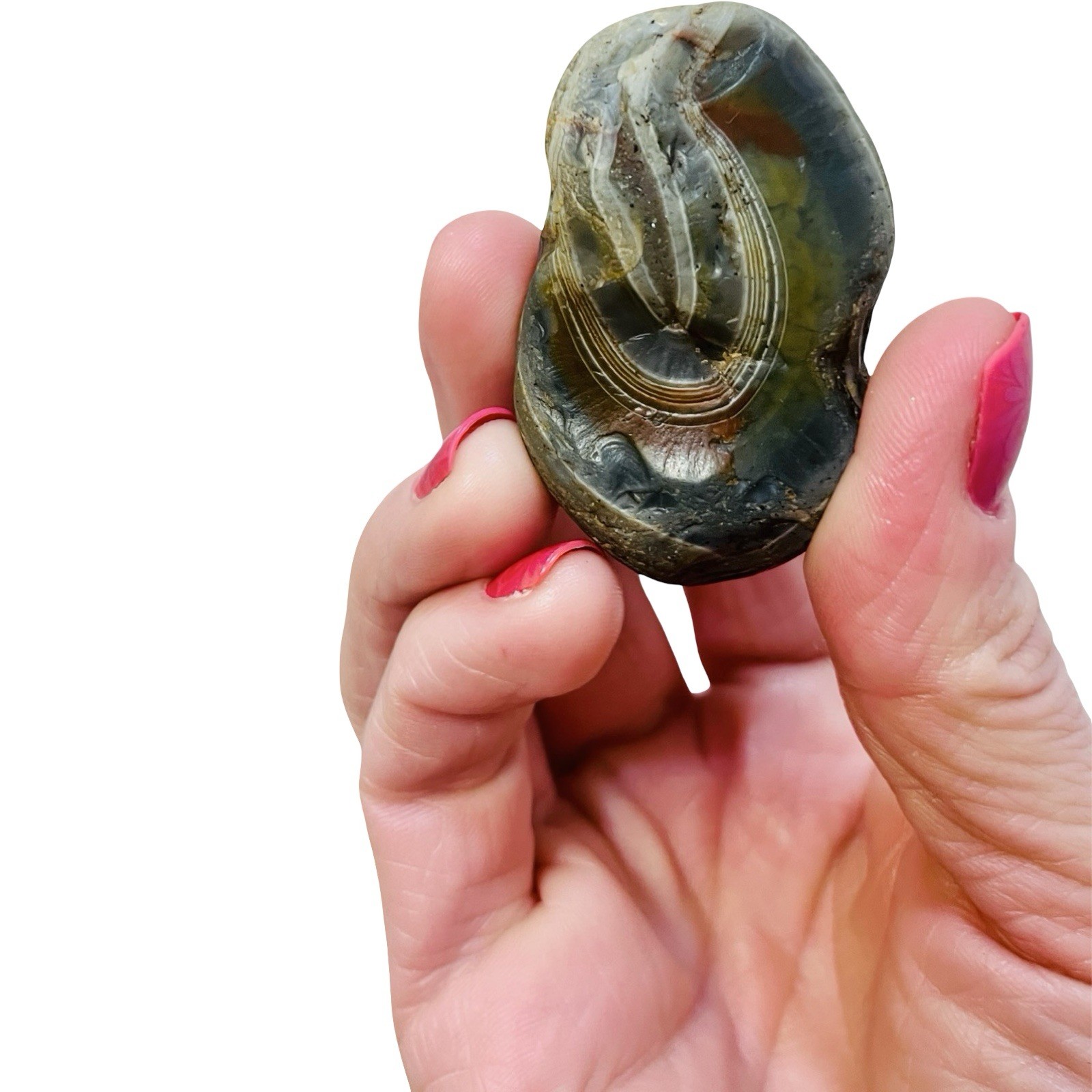 Lake Superior Agate Found In Minnesota • No Weight • Full Nodule On Backside