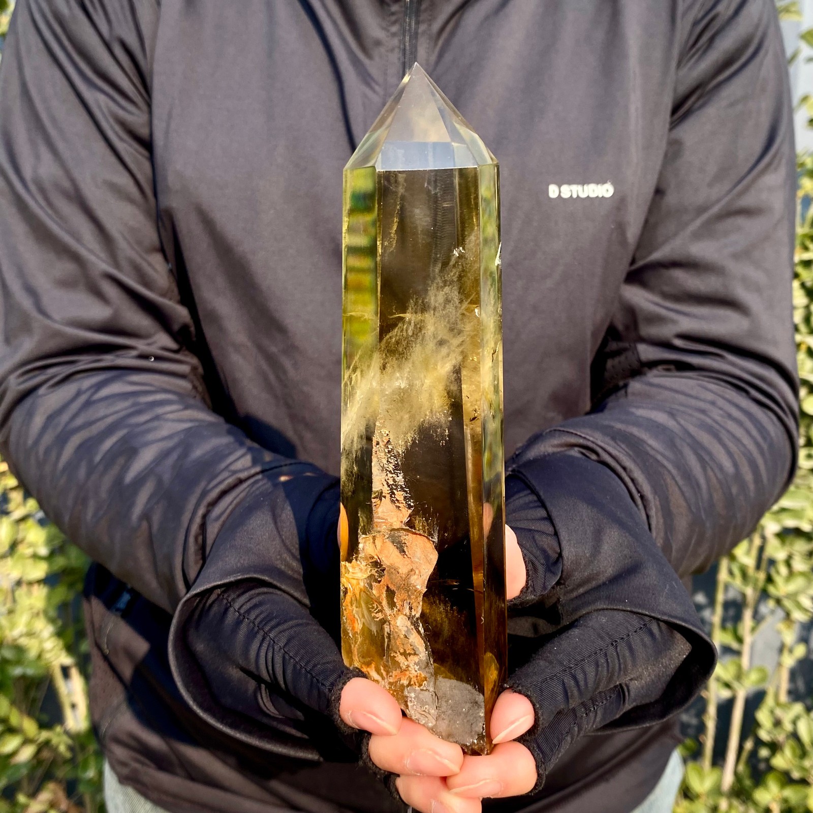 431G Citrine obelisk energy column Reiki healing