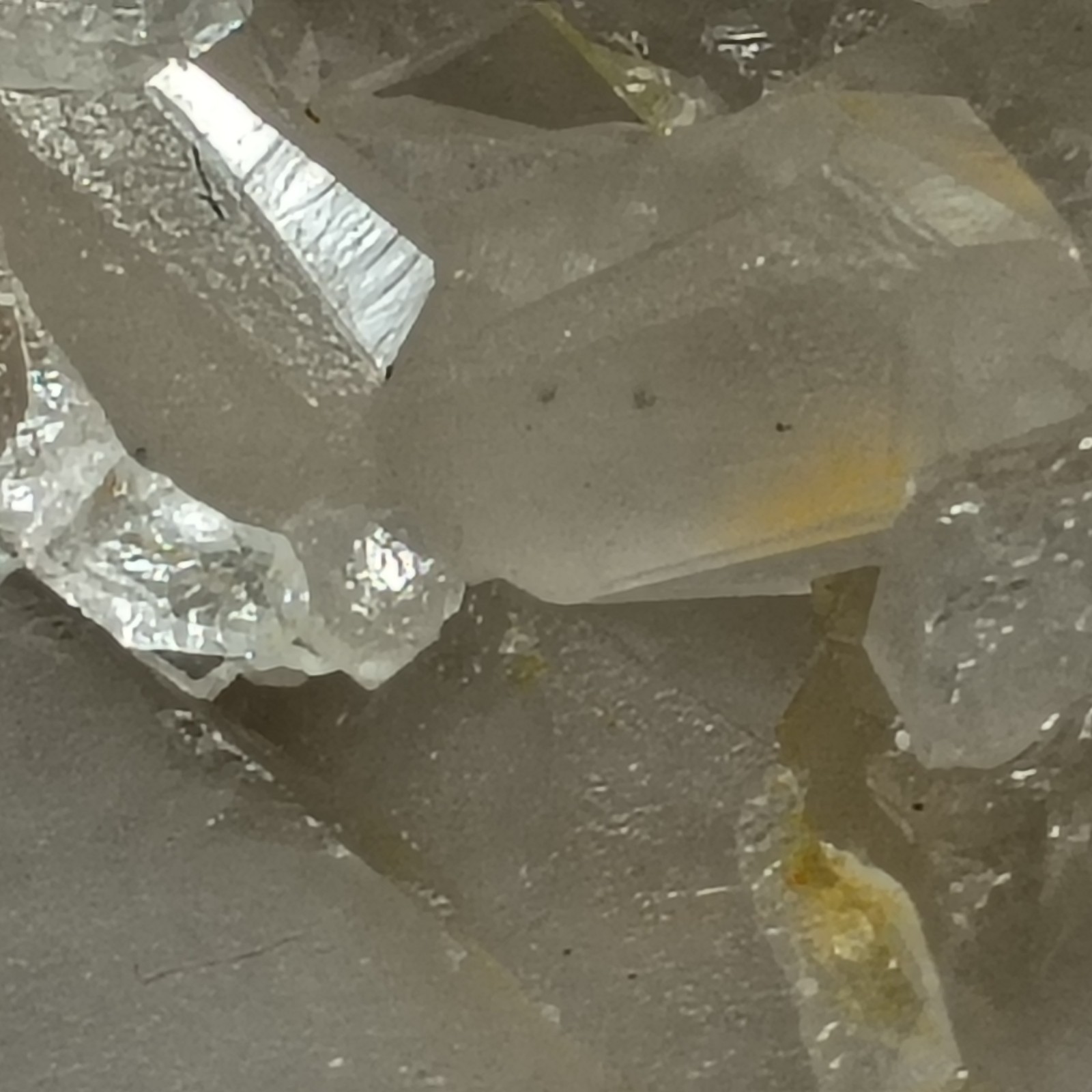 104g Quartz & Massive Topaz Crystal Silver Mines MO Historic Byrd Collection