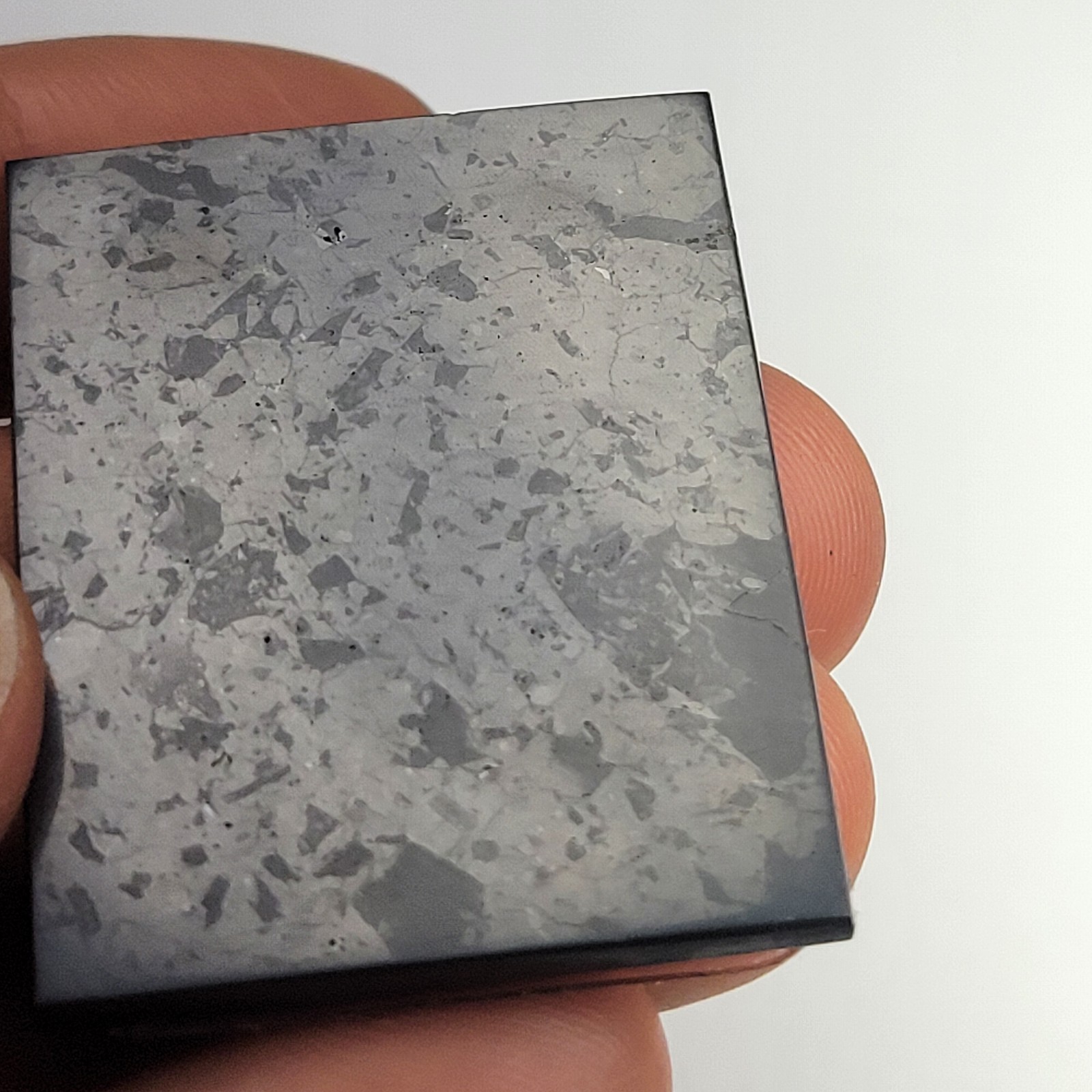 Shungite Stone EMF Protection Phone Sticker 30×40 mm Polished Style_A / 1 pk