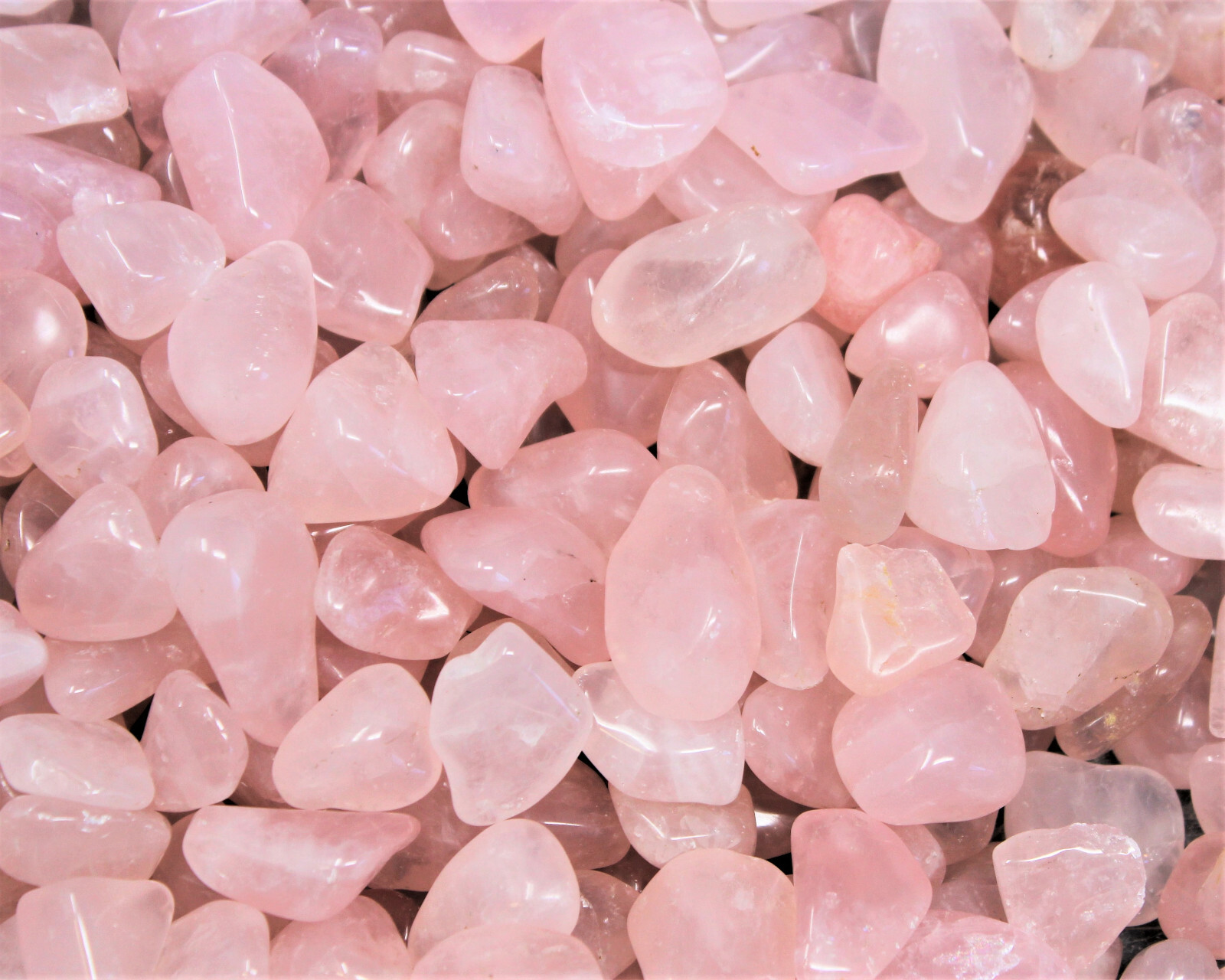 5 lb Bulk Lot Rose Quartz Tumbled Stones (Crystal Healing, Love Stone, Gemstone)