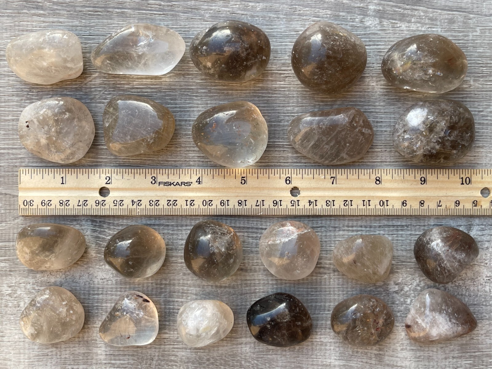 Smoky Quartz Pebble, 1-2 Inches Large Tumbled Smoky Quartz, Pick How Many
