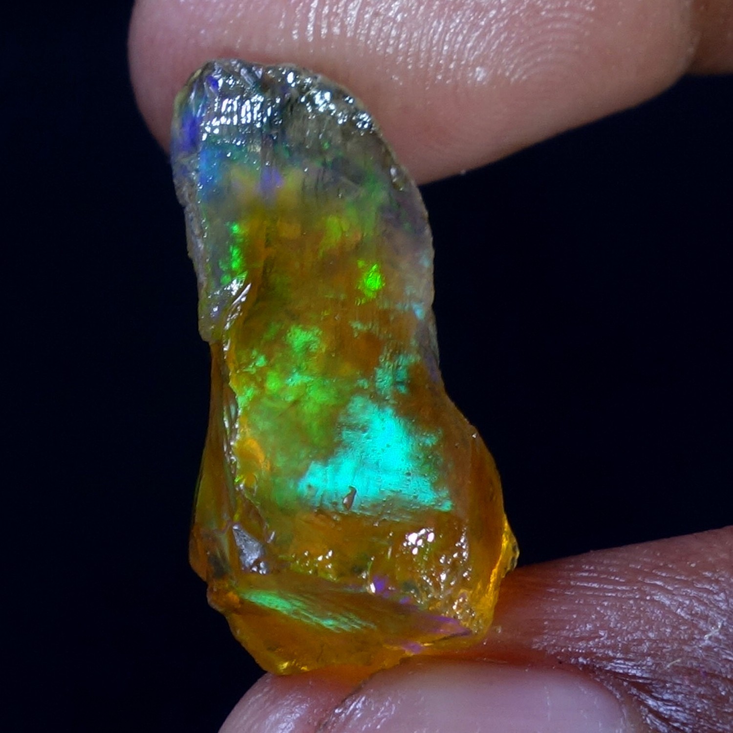 16.00 Cts 100% Natural Welo Fire Ethiopian Oil Opal Rough Cab Gems Ring Nacklace