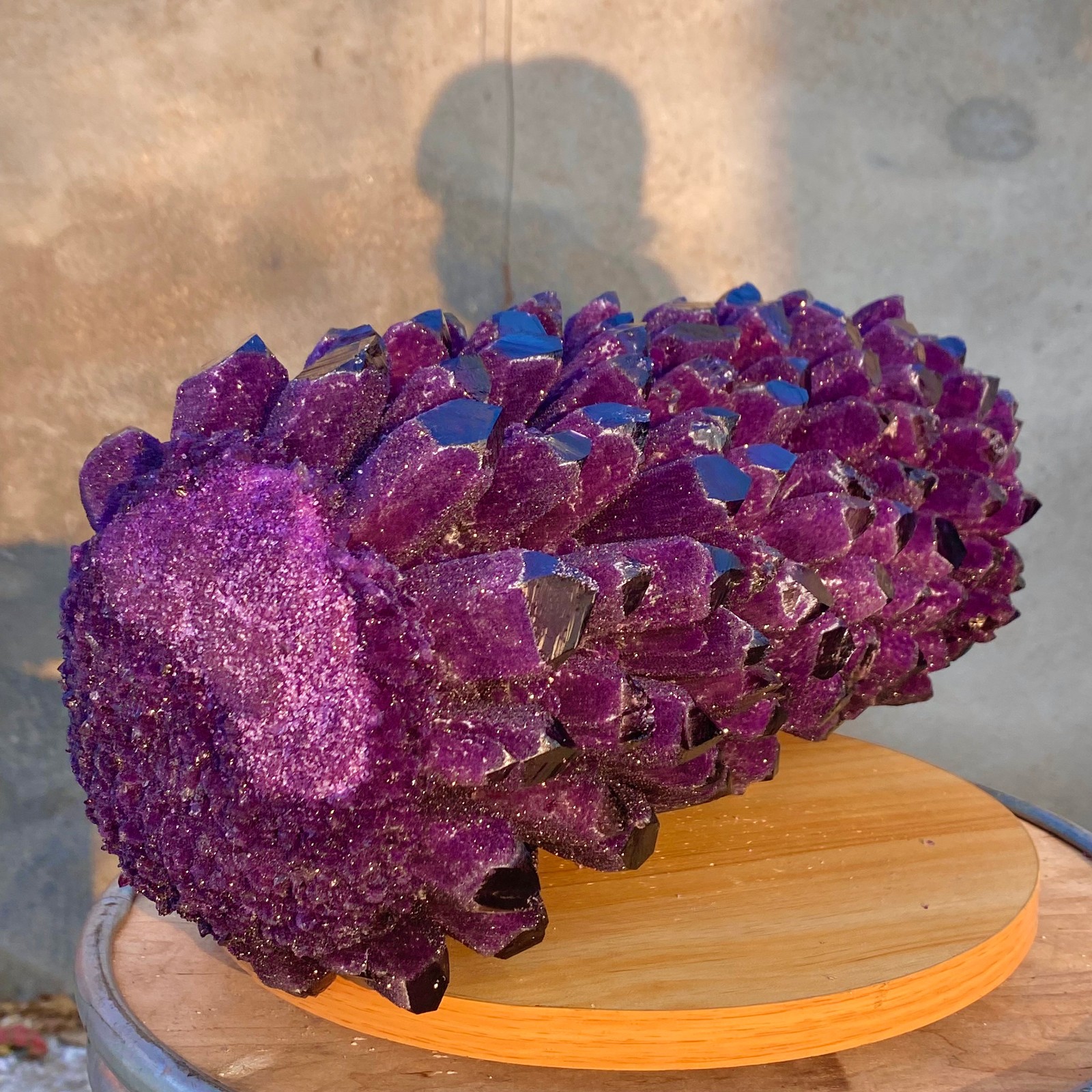 27.11LB New Find purple Phantom Quartz Crystal Cluster Mineral Specimen Healing