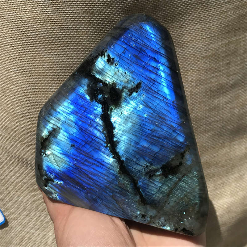 1.15kg Natural Labradorite Quartz Crystal Spectrolite Mineral Reiki healing