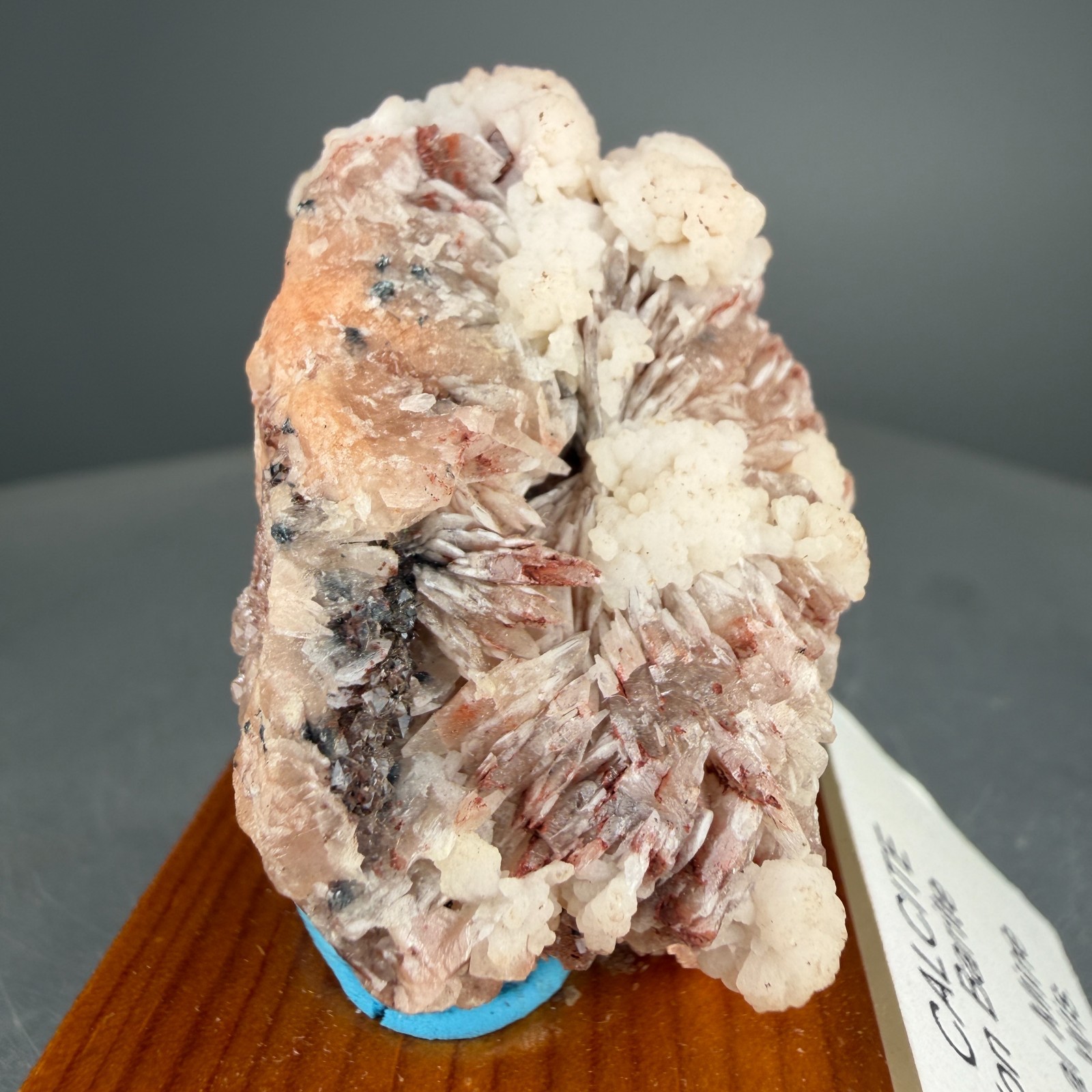 Fine Calcite on Baryte Crystals: Montreal Mine, Iron County, Wisconsin- Classic!