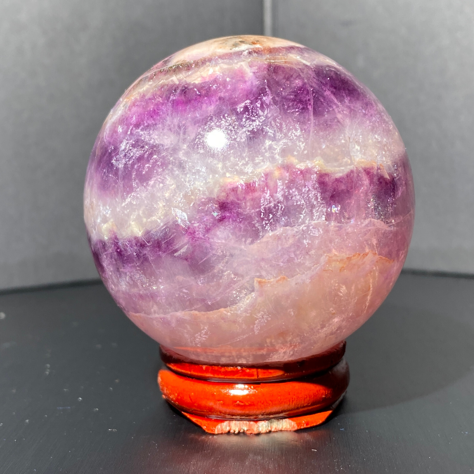 352g Natural Turtle Back Stone Egg Shape Dragon Crystal Crack Healing