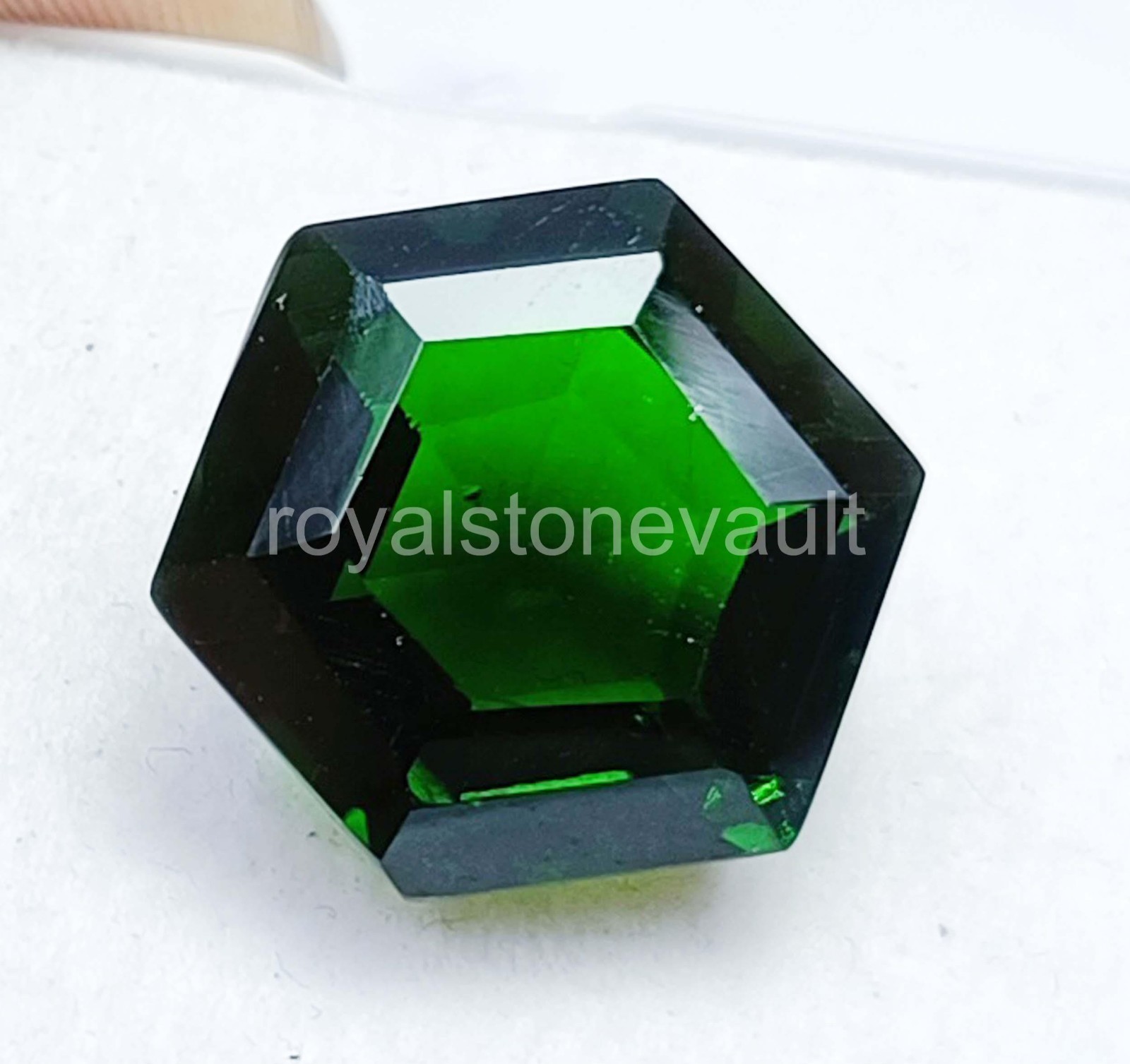 16.50 Ct Natural Green Emerald Hexagon Cut Loose Gemstone IGL Certified – 5AOS