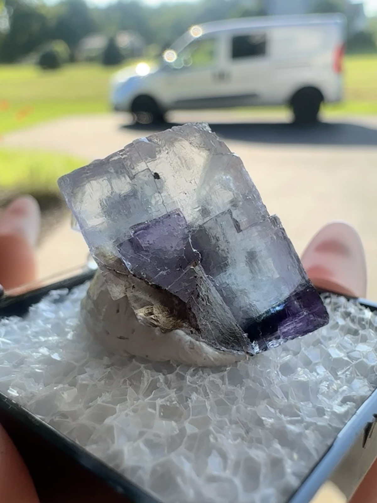 Etched Purple And Blue Fluorite, Minerva No. 1, Illinois