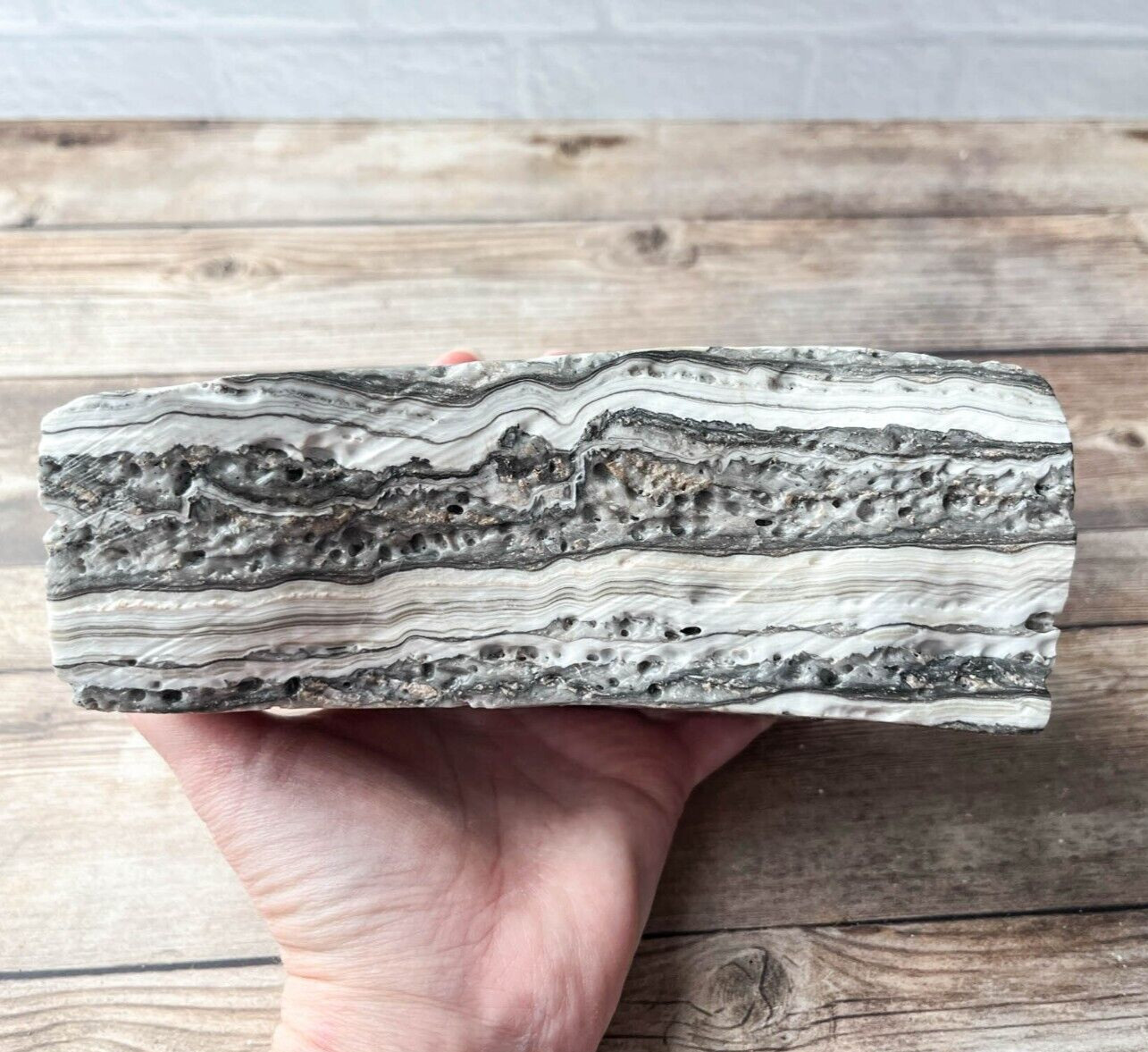 Zebra Calcite , 3 lb 14.2 oz Mexican Raw Rough
