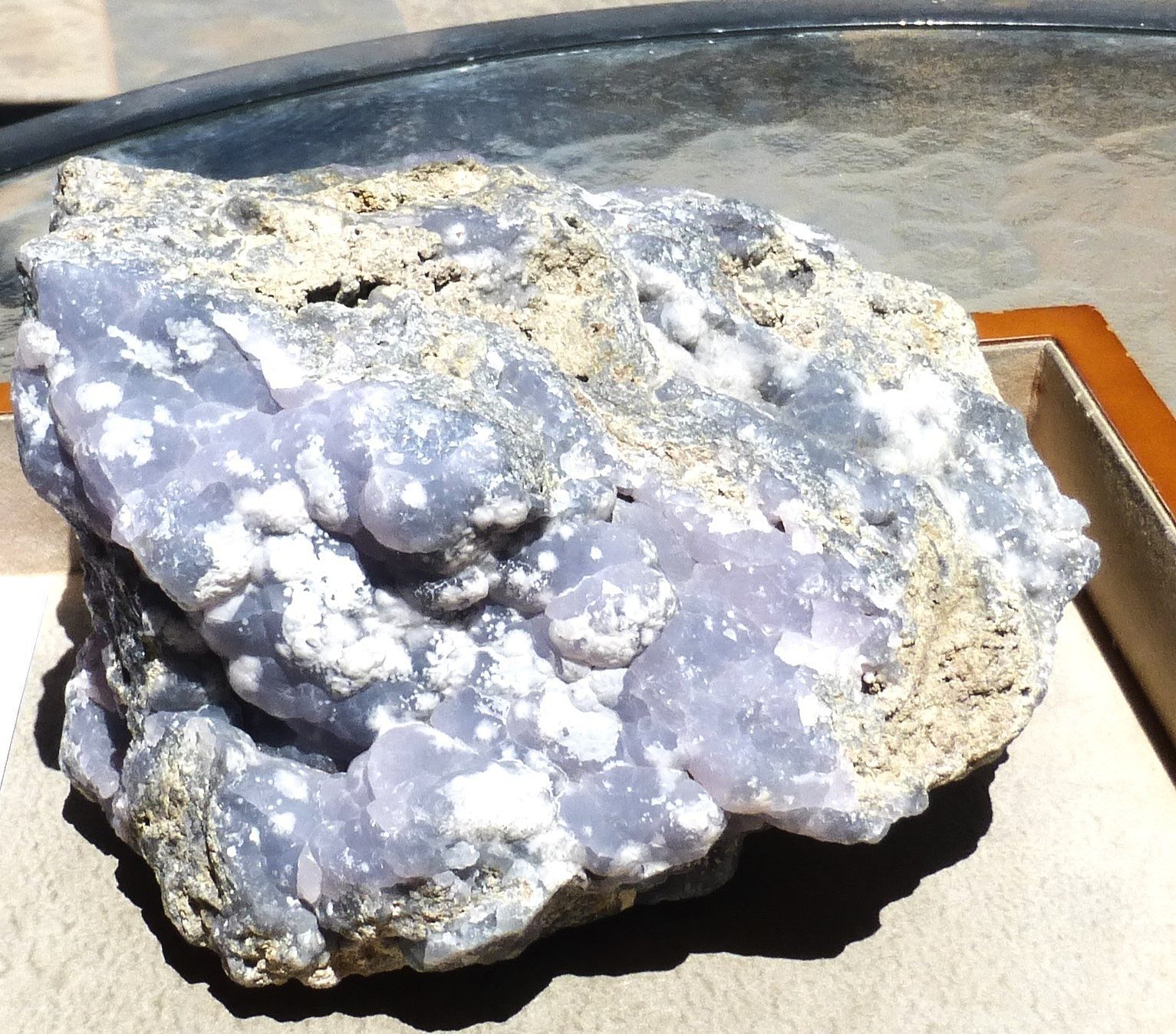 LARGE Purple/lilac Smithsonite specimen from El Refugio Mine Mexico 3lb. 2.5 oz.