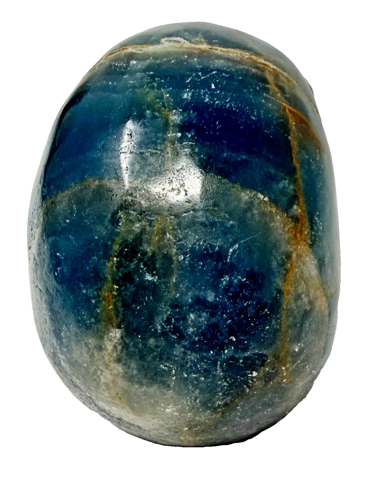 574g Blue Onyx Skull Crystal Beautifully Carved And Polished