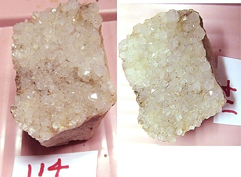 Quartz Crystals #114 1 1/8″ tall and 1 7/8“at the most comprehensive section