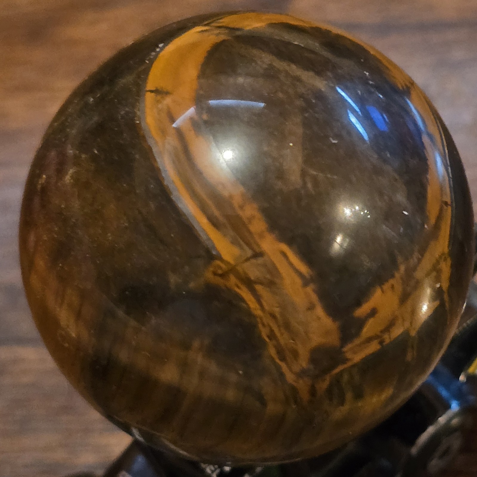 2” Polished Marble Granite Stone Ball Sphere Orb Brown Cream Paperweight