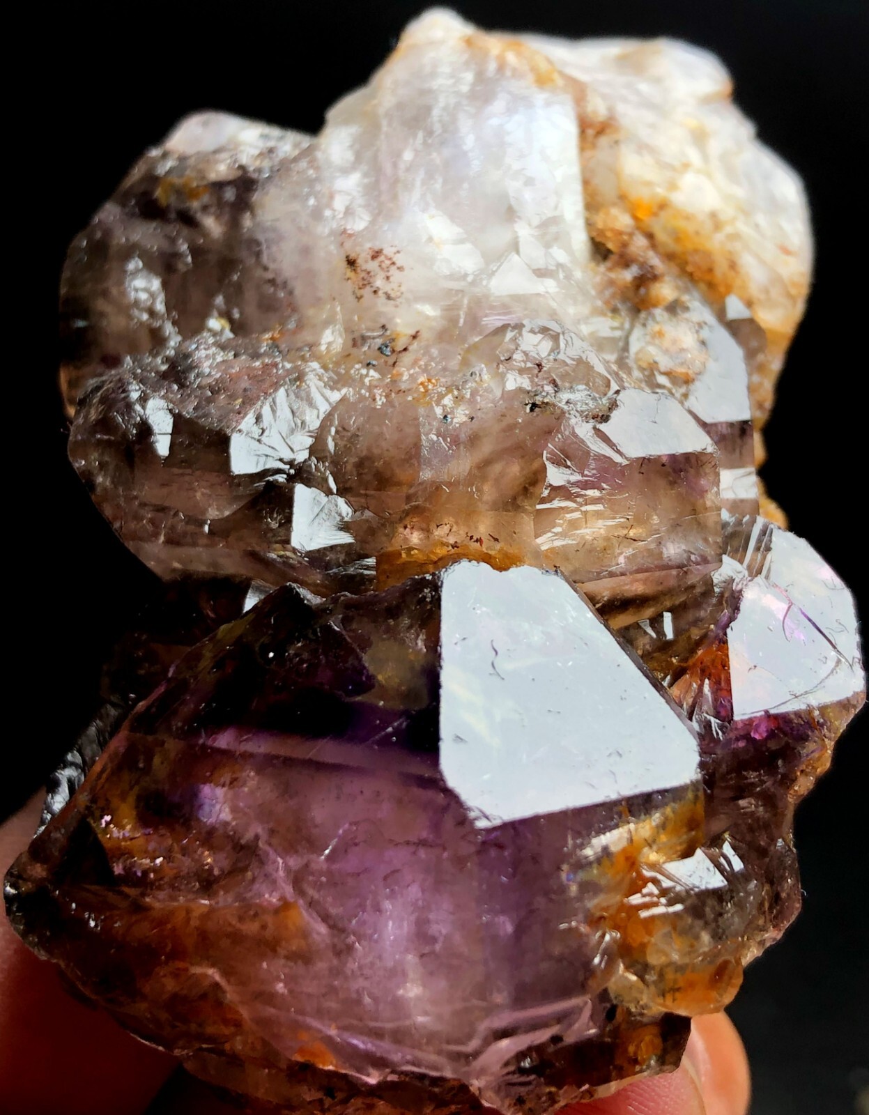 200g 1PC Diamond Grade ! Super Seven Skeletal Amethyst Quartz Crystal k898