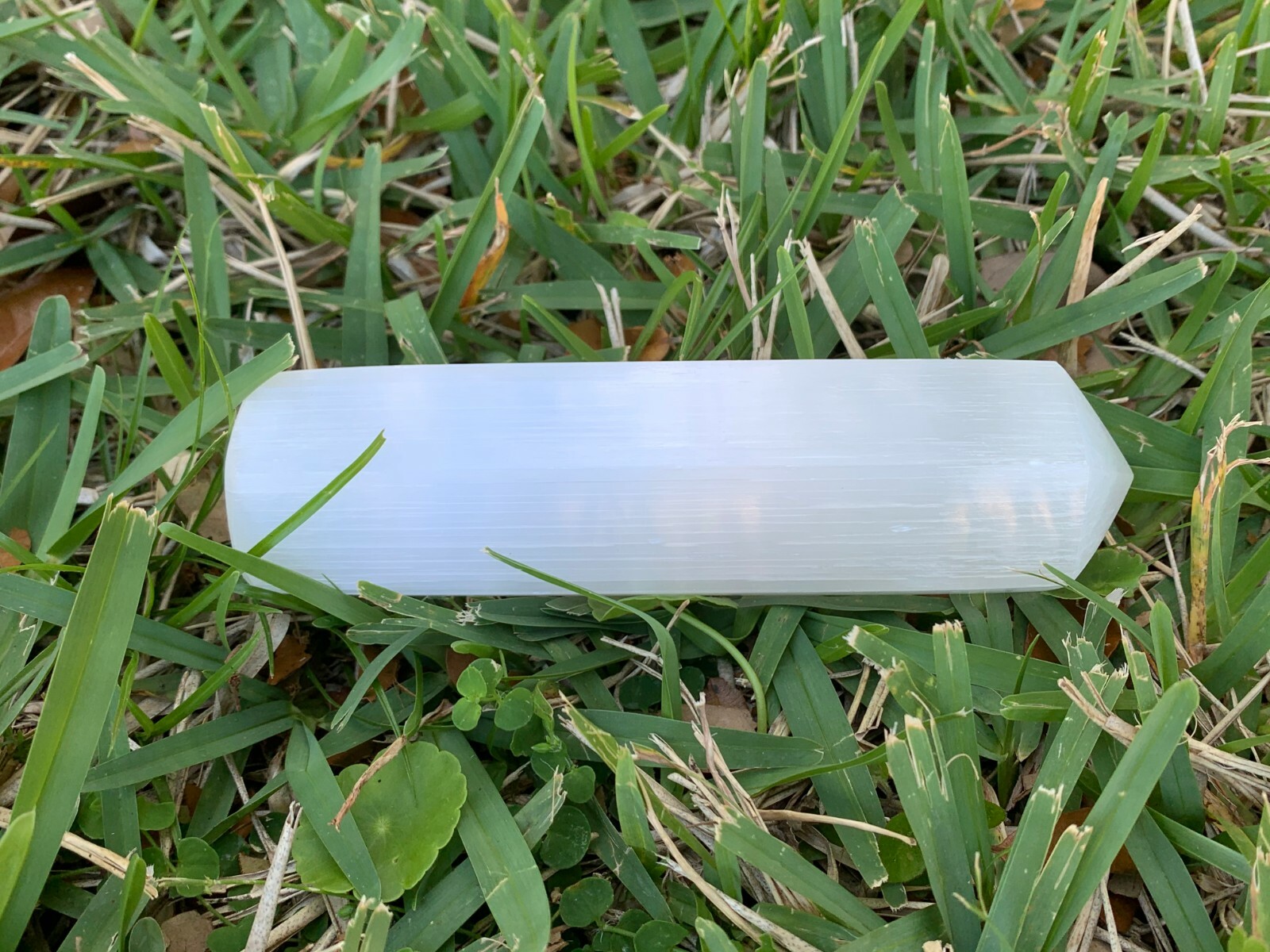 6″ Selenite Point, Point Selenite, Massage Wand, Fully Polished Selenite Point