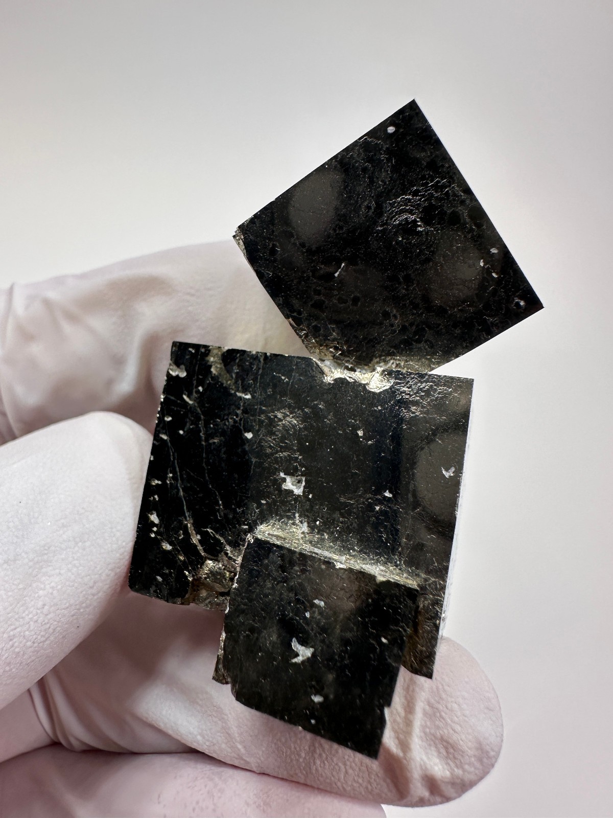 LARGE Rare Lusterous Entwined Interlocking Pyrite Cube Cluster_Spain