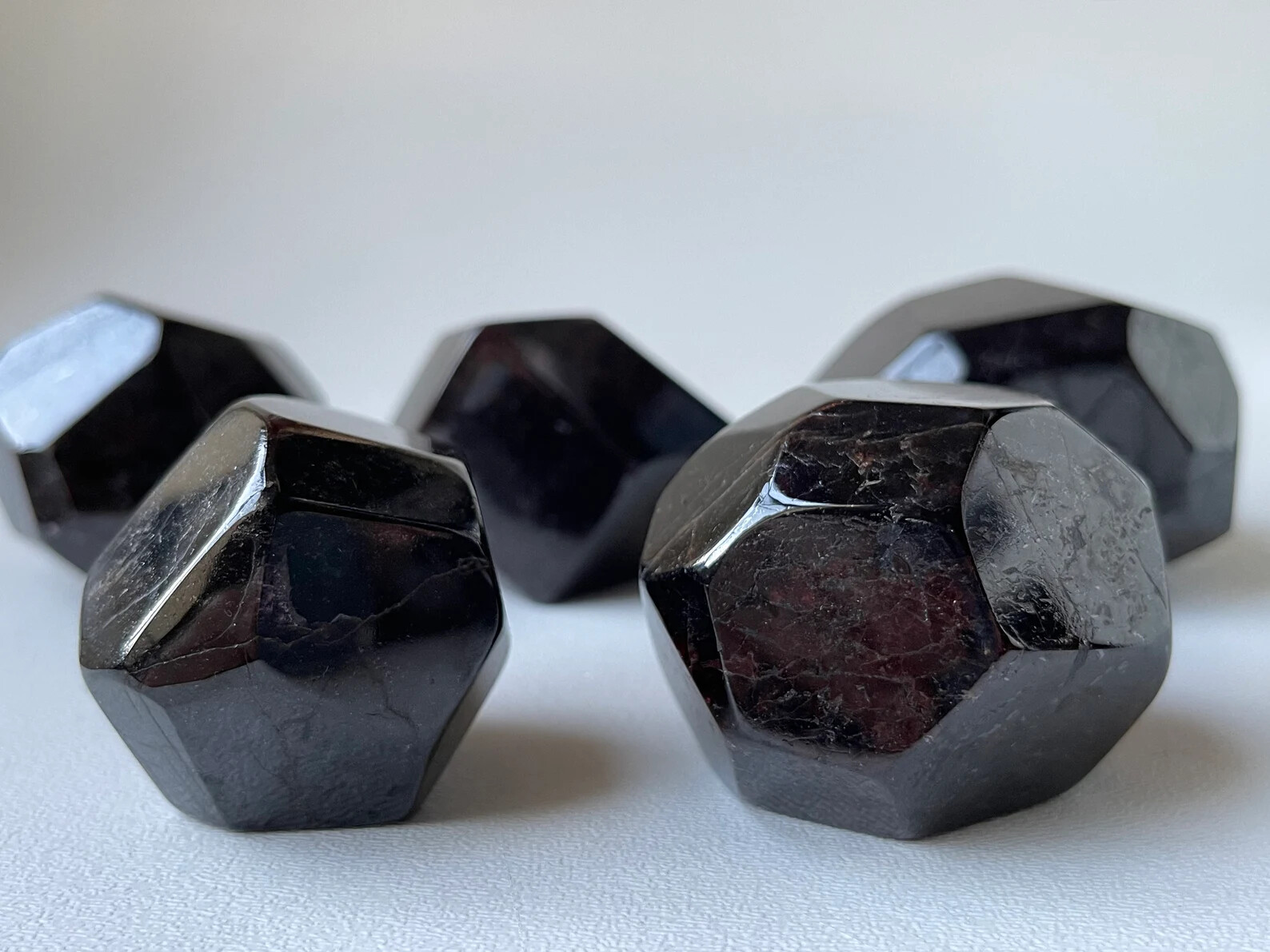 Extra Large Garnet 8 Sides Polished,1.75 to 3″ Polished Almandine Garnet Faceted