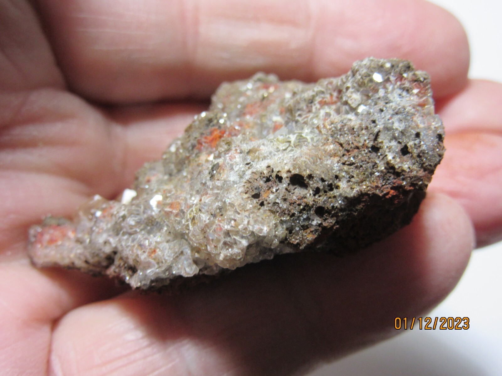 Natural Red Quartz Crystal CLUSTER 2 3/8″ Rough Collectible Reiki RQCCC-1