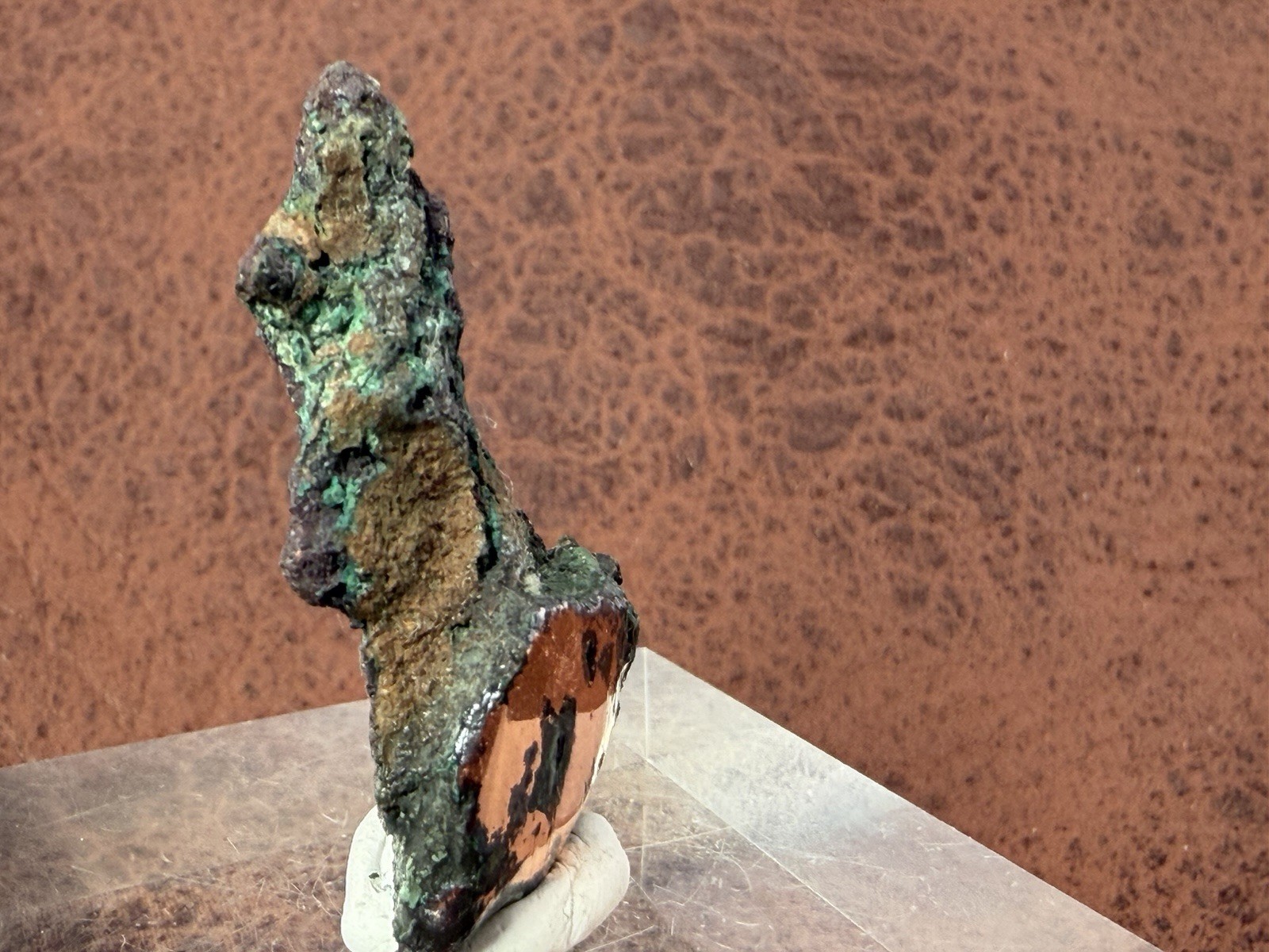 Natural Oxidized Green Glacial Float Copper with Buffed Finish, Michigan 16.1 g