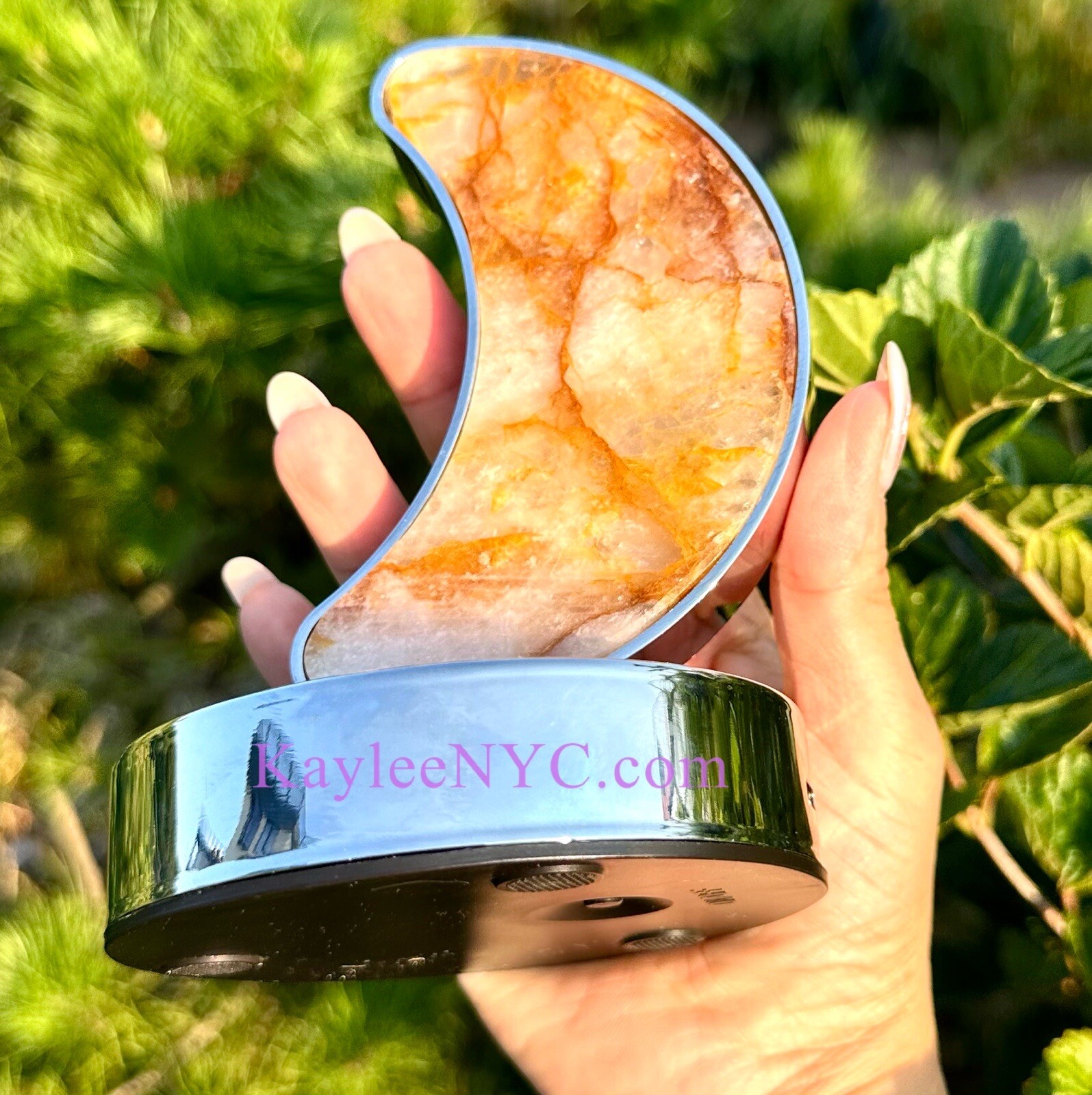 Wholesale Lot 3 PCs Natural Crystal Moon Lamps Healing Energy