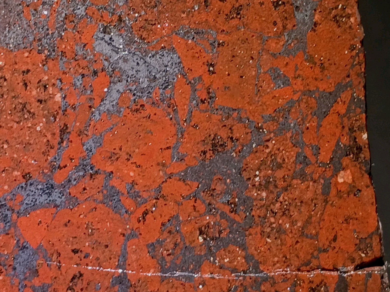 ​873g Pilot Knob Red Jasper Magnetite Breccia Iron Co MO Polished