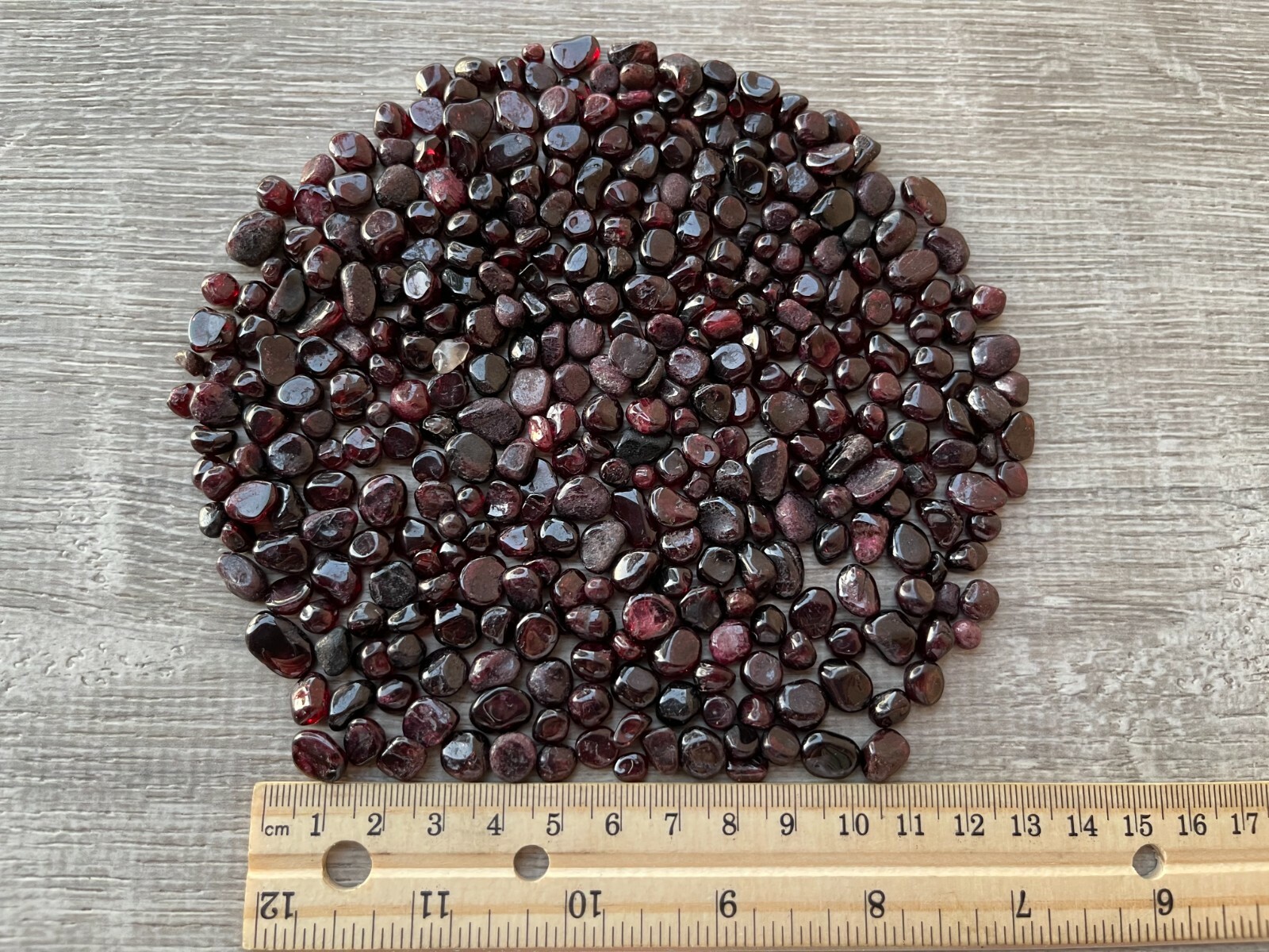 Grade A++ Garnet Semi Tumbled Gemstone Large Chips 4 – 12 mm, Wholesale Bulk Lot