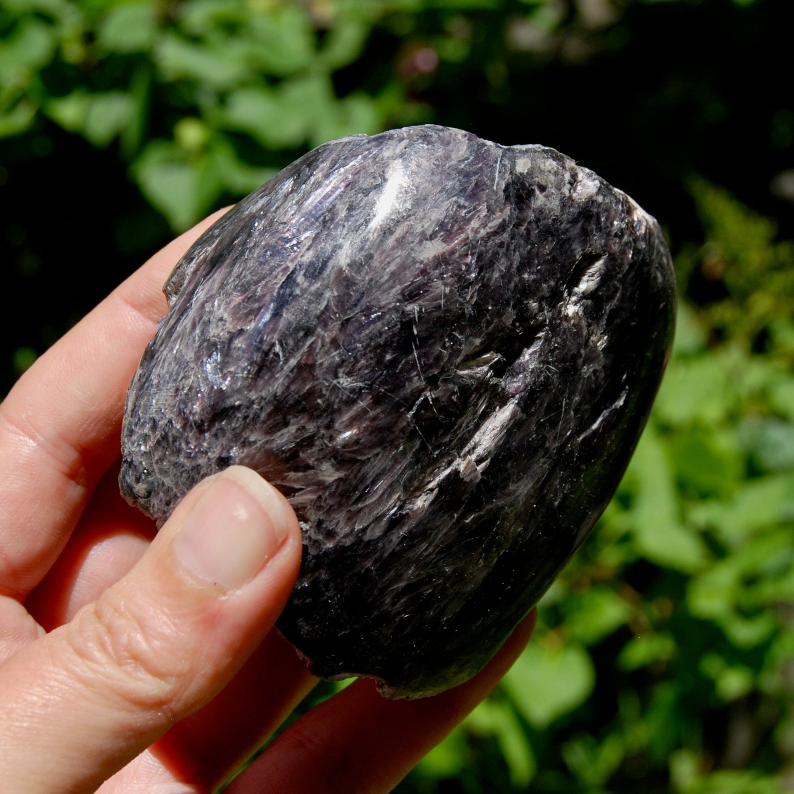 3.75in 384g Flashy Gem Lepidolite Crystal Semi Polished Freeform, Madagascar spl