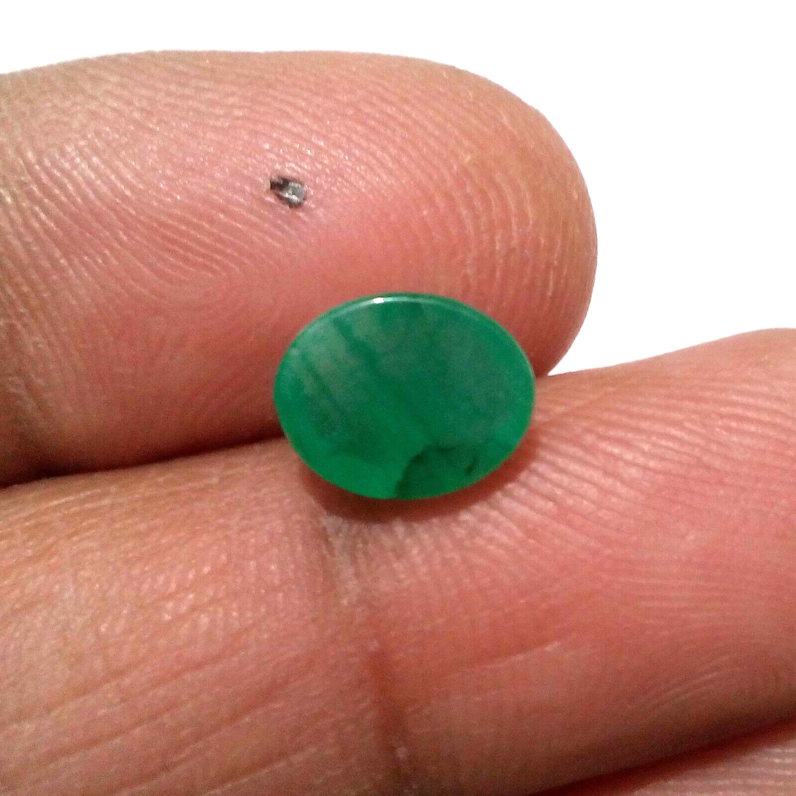 2.60 Crt Excellent Top Green Zambian Emerald Oval Shape Cabochon Loose Gemstone