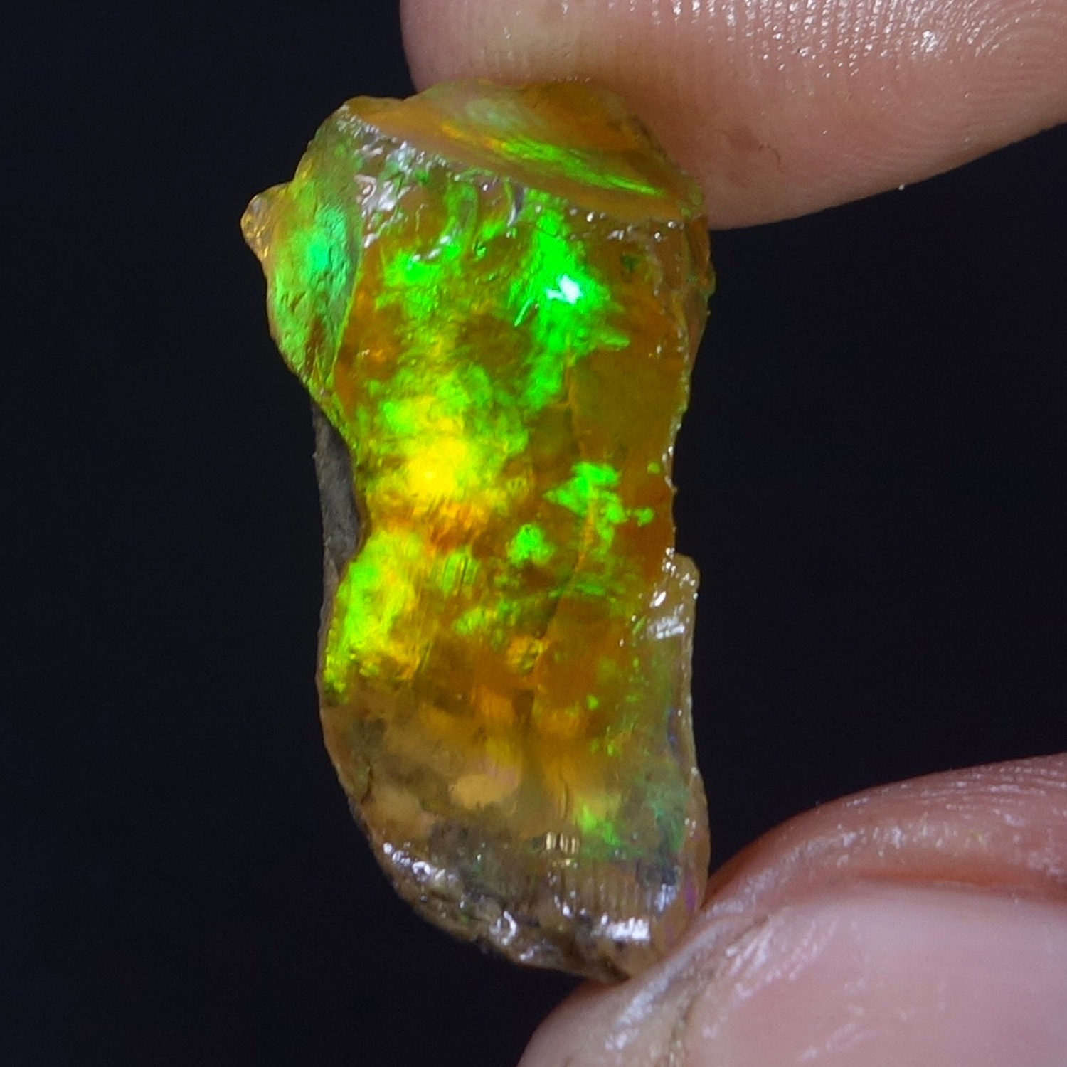 16.00 Cts 100% Natural Welo Fire Ethiopian Oil Opal Rough Cab Gems Ring Nacklace